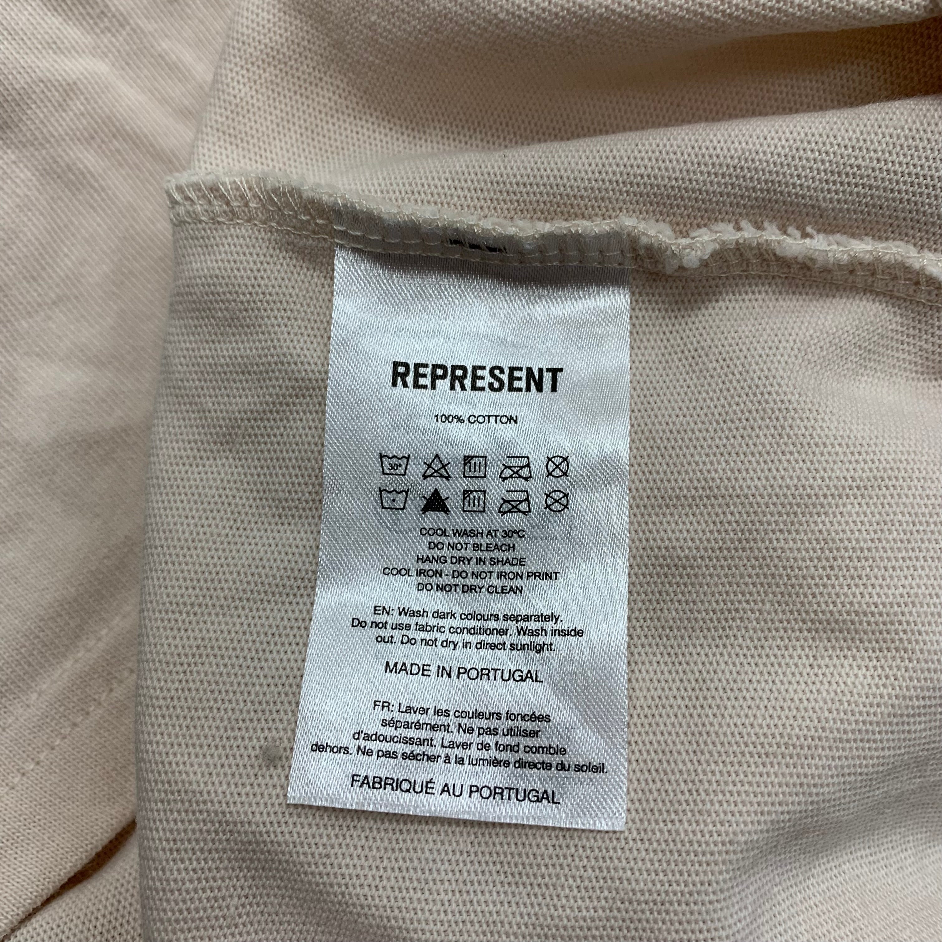 Represent Small Tee Icarus Pink Pearl White T-Shirt Coggles Limited Edition