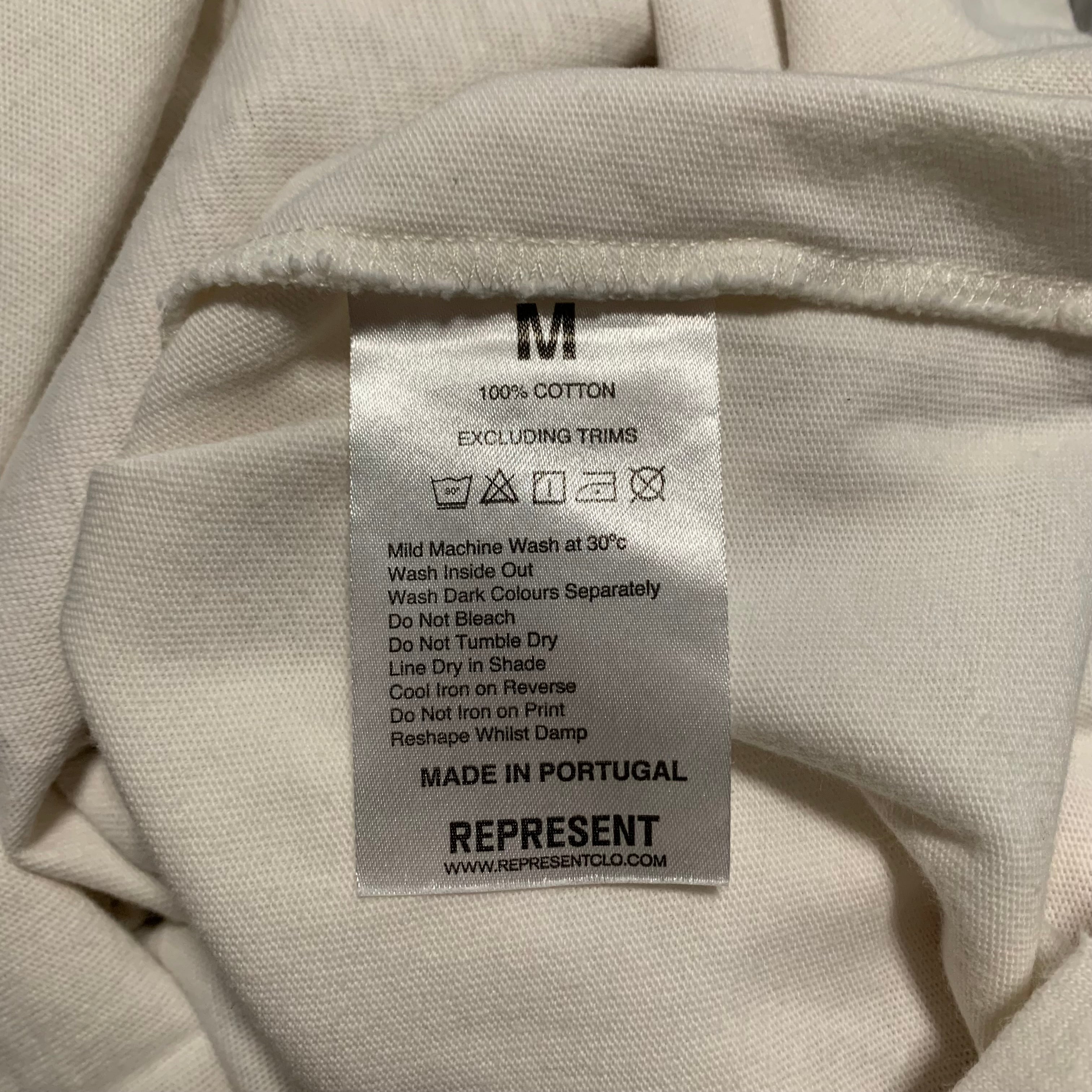 Represent Medium Motley Crue Flat White Tee