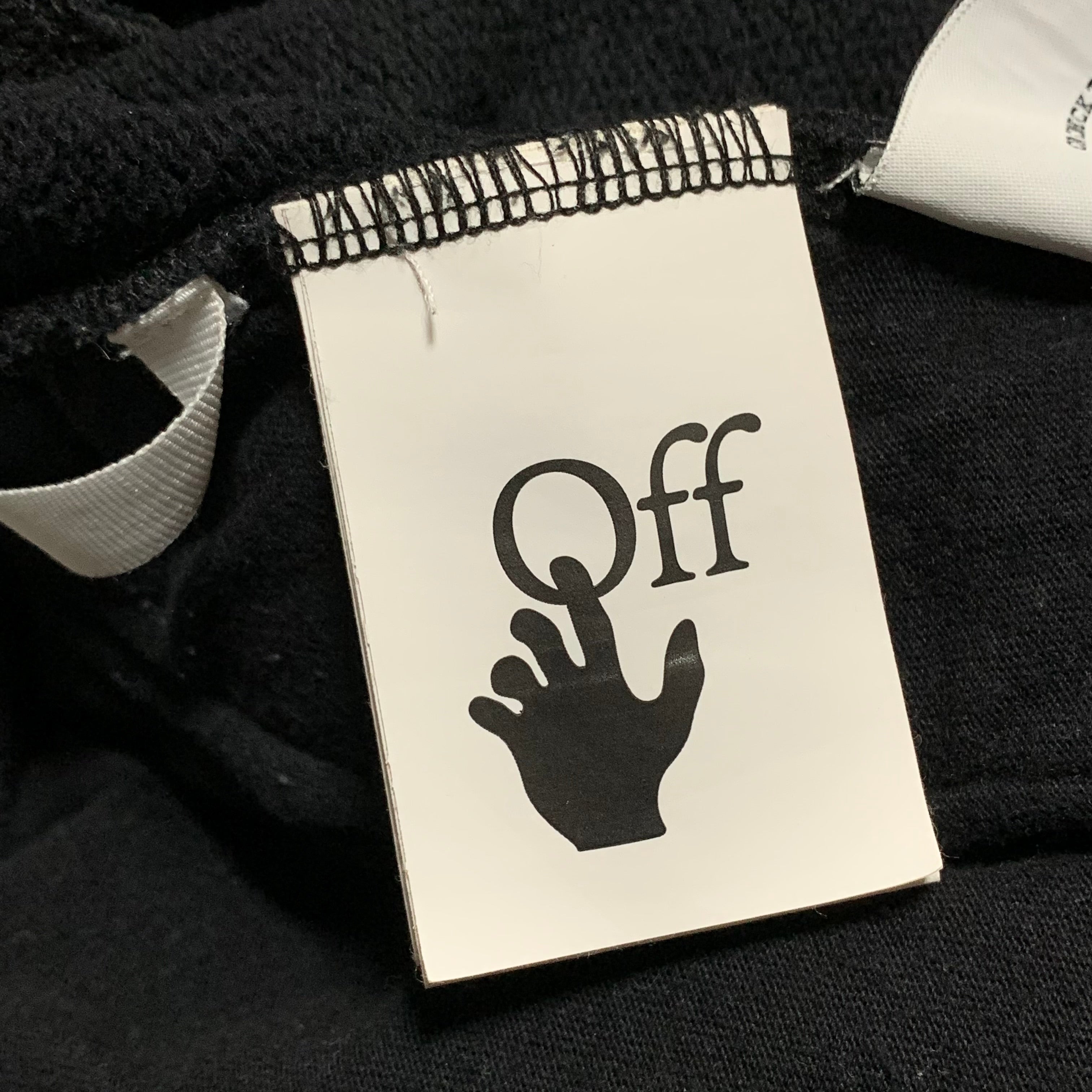 Off White Medium Shorts Diag Caravaggio Black Bottoms Virgil Abloh