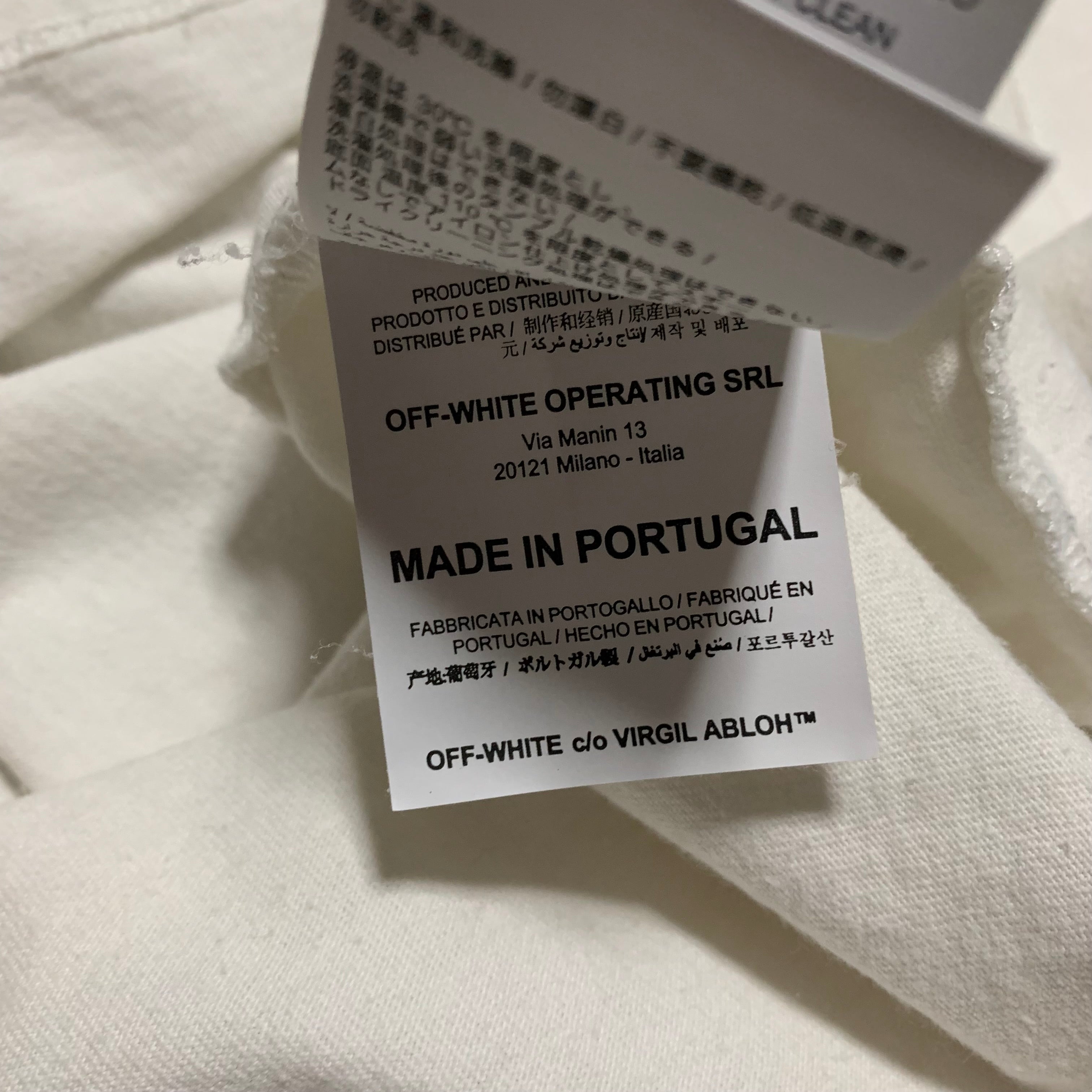 Off White Medium Off Logo White Tee Virgil Abloh 2020