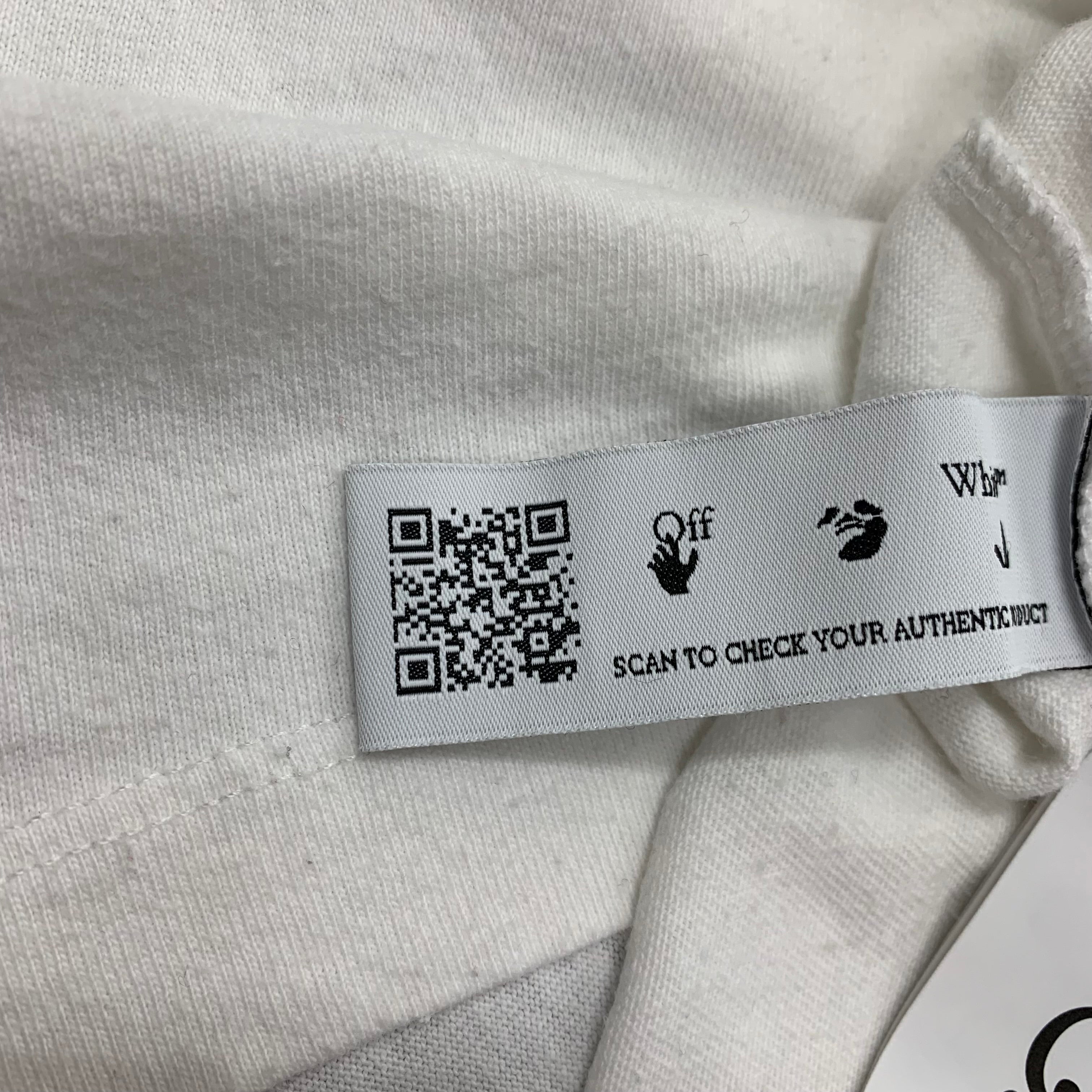 Off White Small Tee Paint Brush Arrows White T-Shirt Virgil Abloh