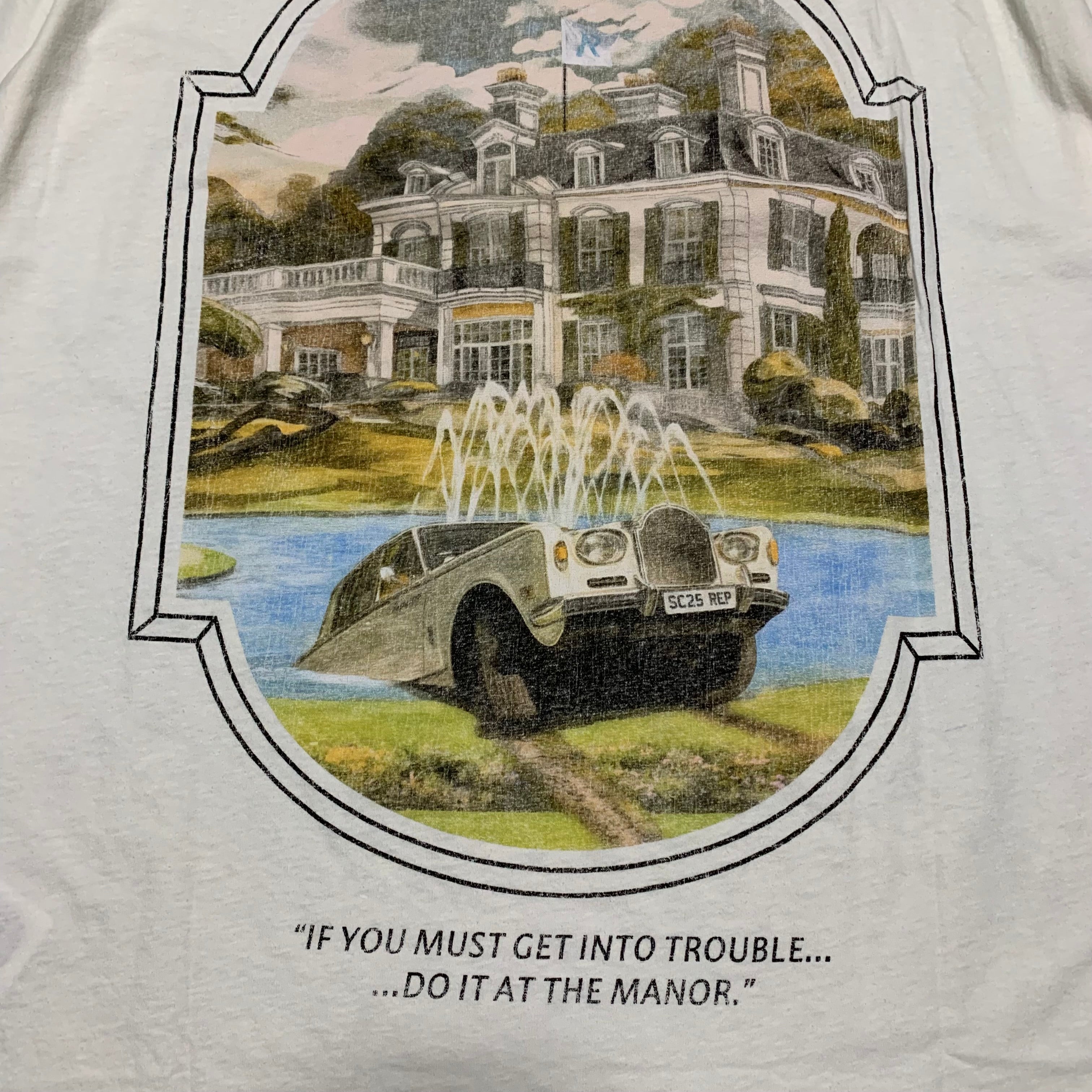 Represent Large Revere Manor Aged White Tee