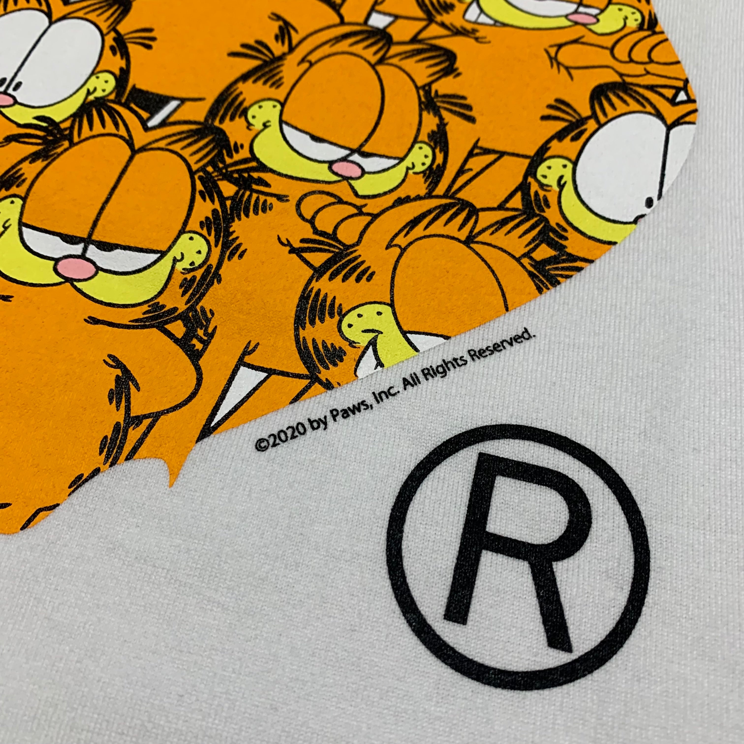 Bape Large Garfield Ape Head White Tee A Bathing Ape 2020