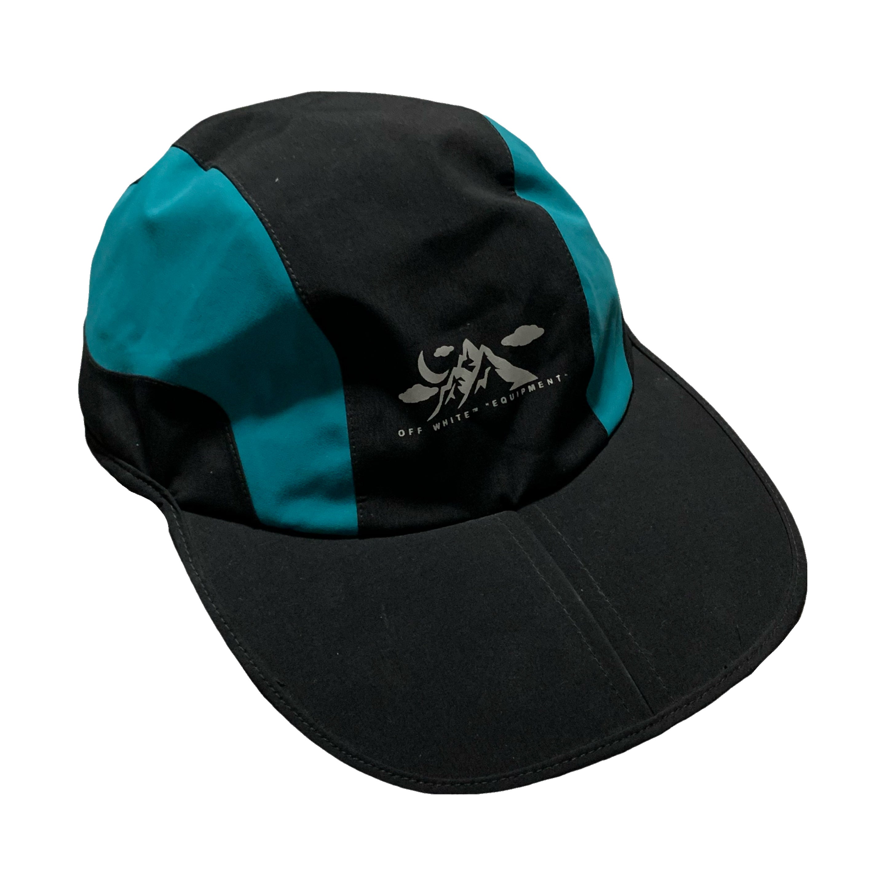 Off White Cap Mountain Equipment Black Nylon Technical Baseball Cap Hat Virgil Abloh