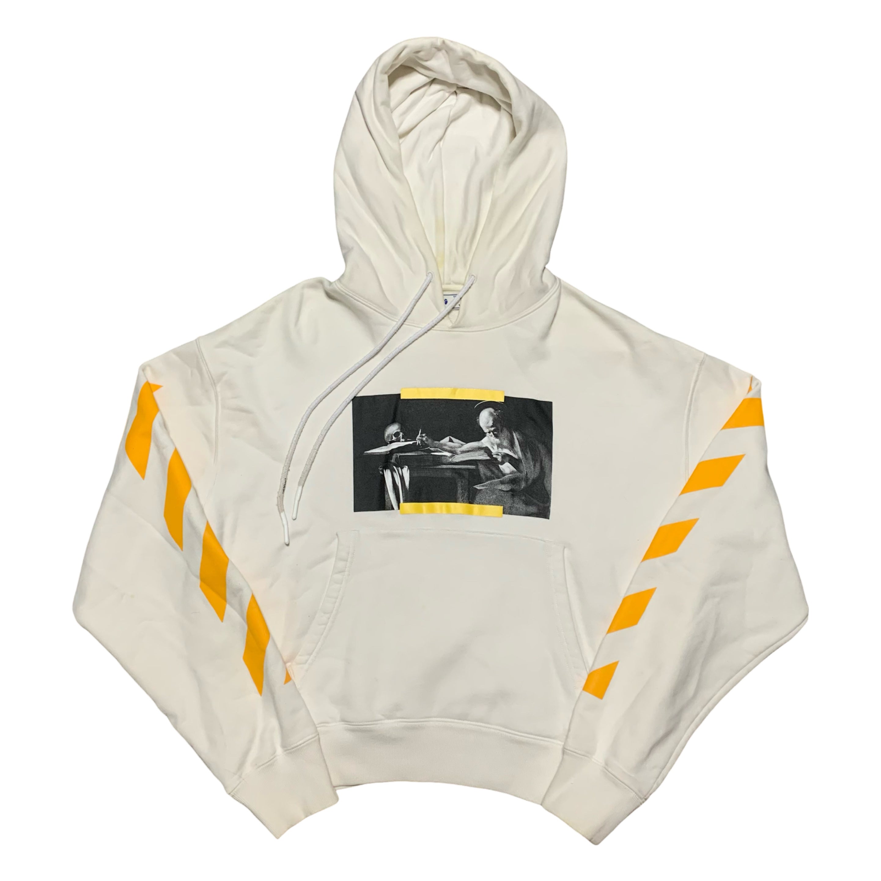 Off White Medium Caravaggio Painting White Hoodie Virgil Abloh