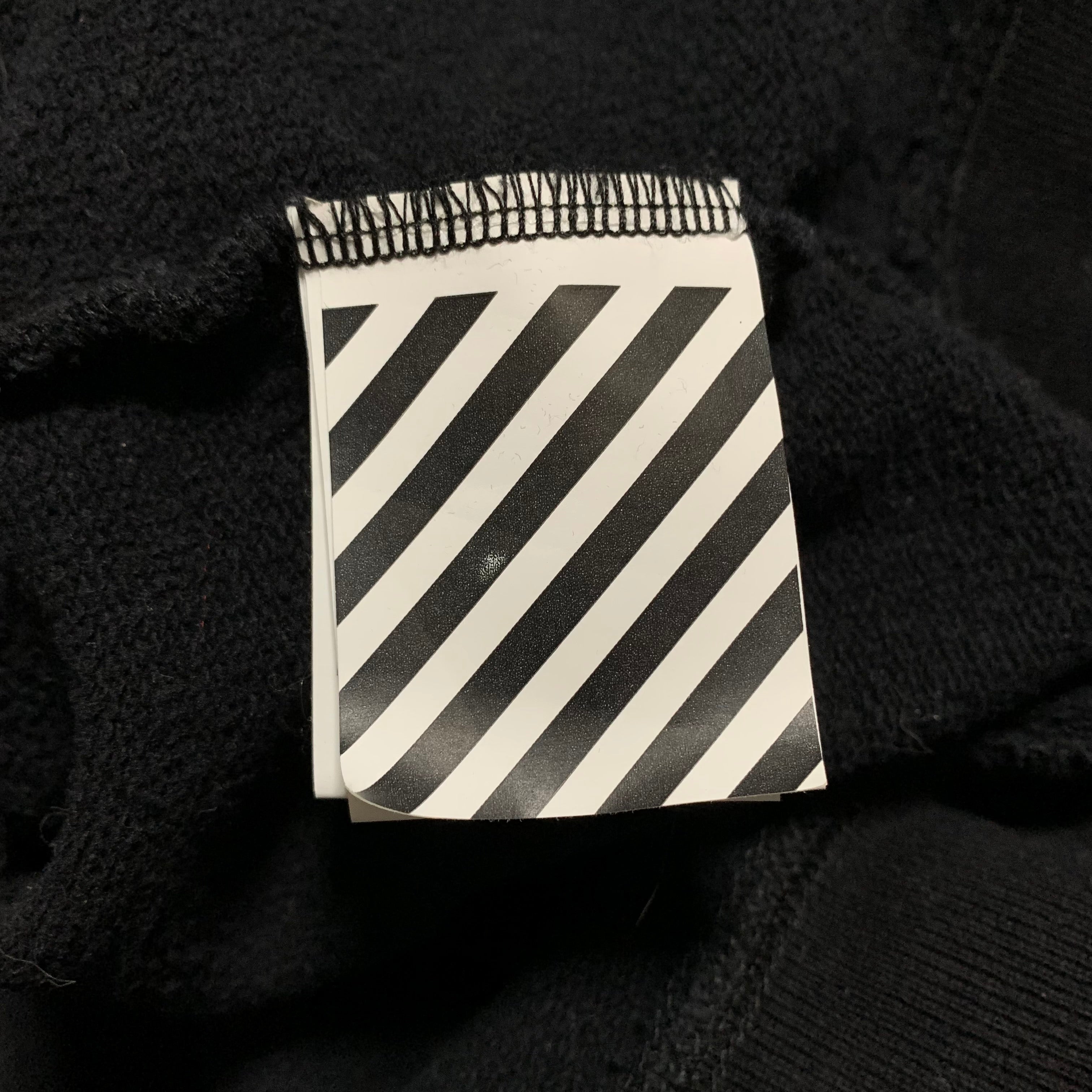 Off White XXL Golden Ratio Black Sweatshirt Crewneck Skeleton Virgil Abloh