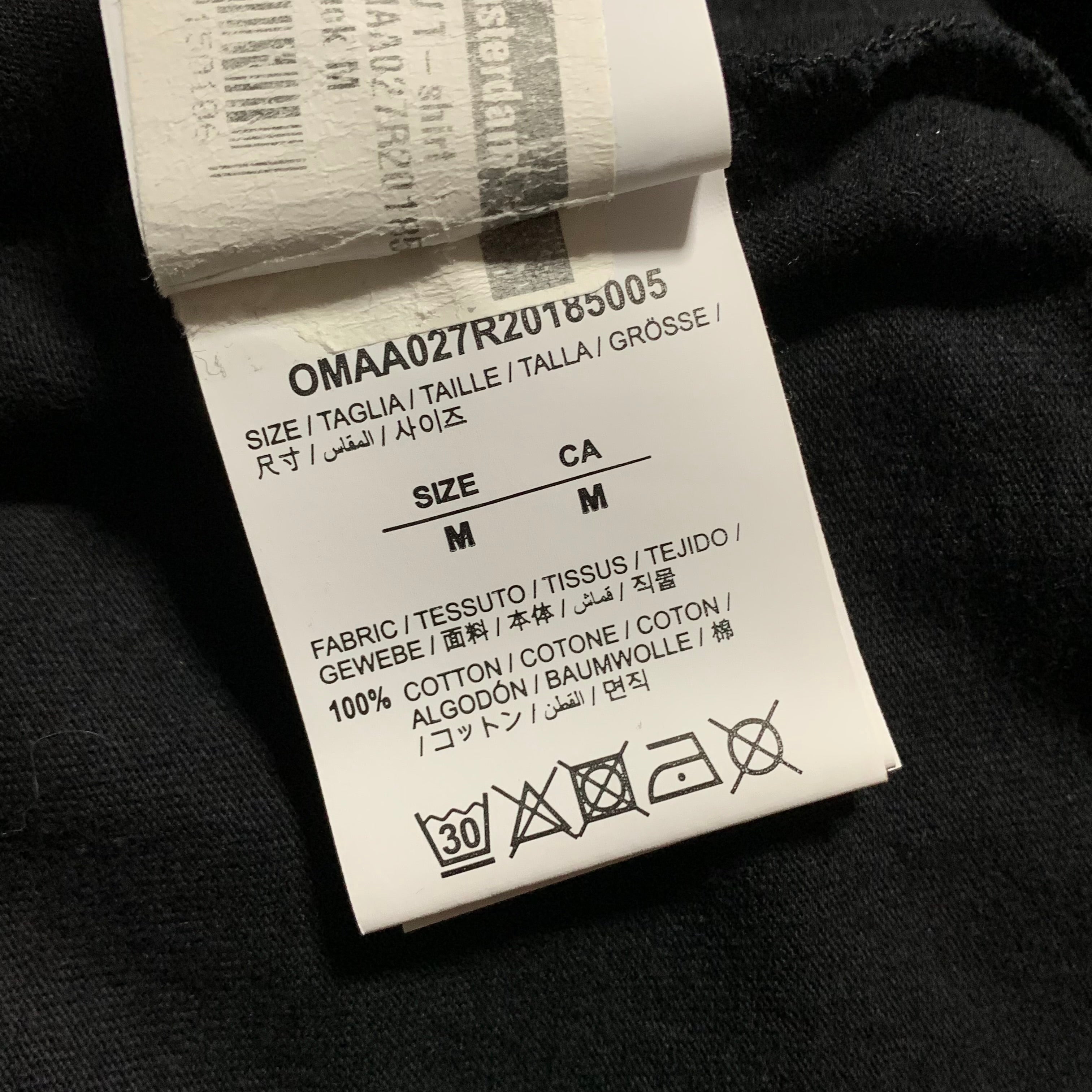 Off White Medium Dripping Arrows Black Tee Virgil Abloh