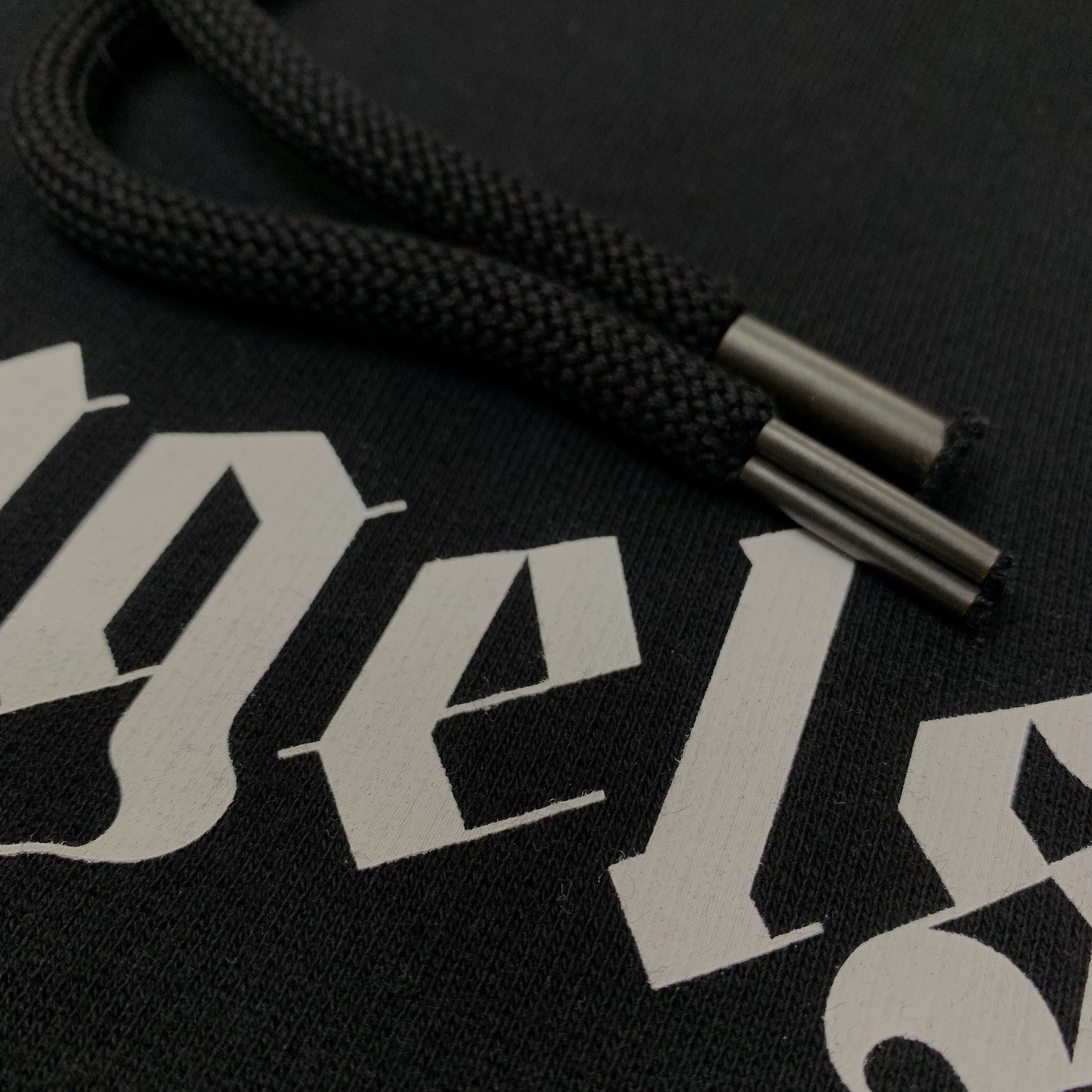 Palm Angels Large Hoodie Milano Sprayed Black Hoodie