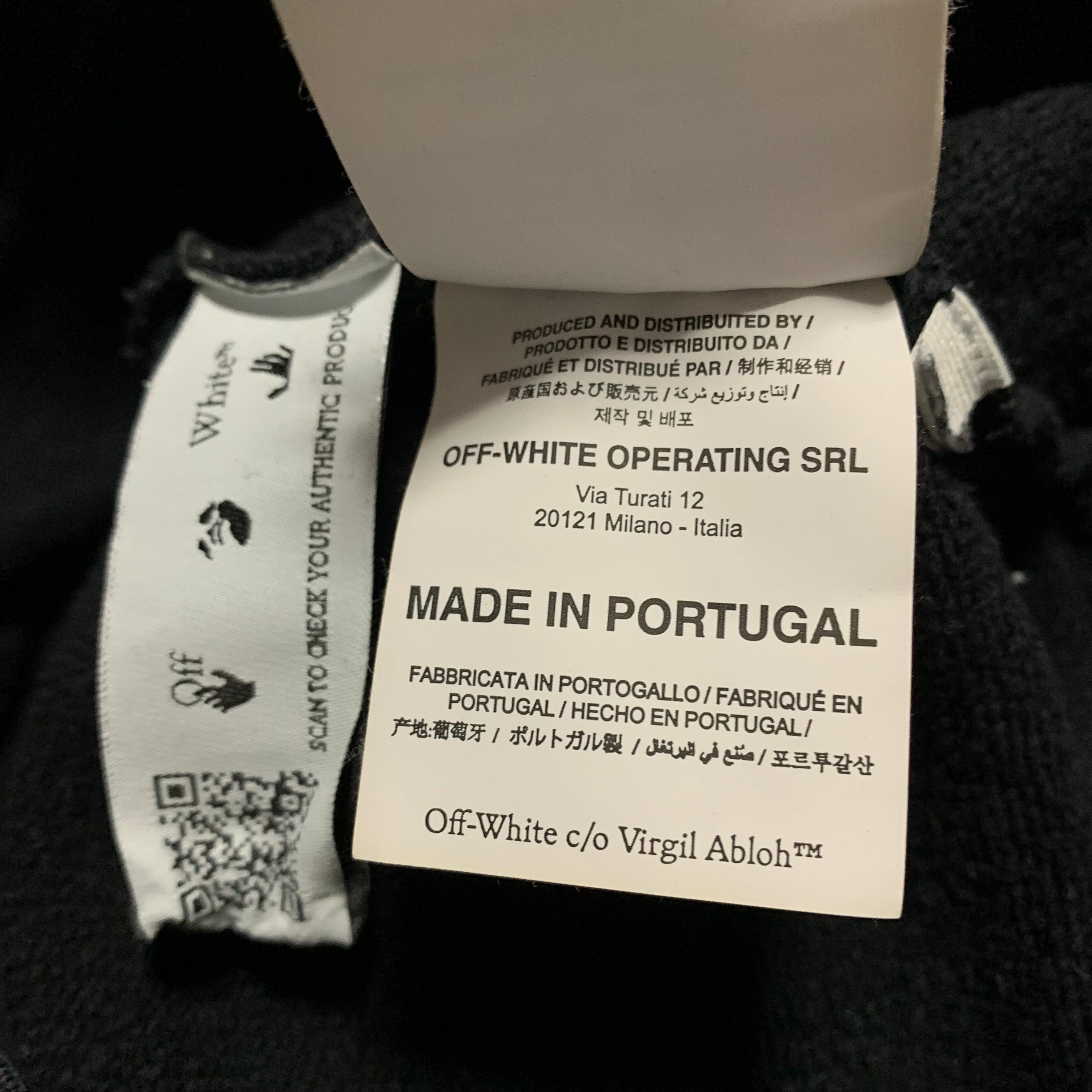 Off White Small Caravaggio Painting Black Hoodie Virgil Abloh