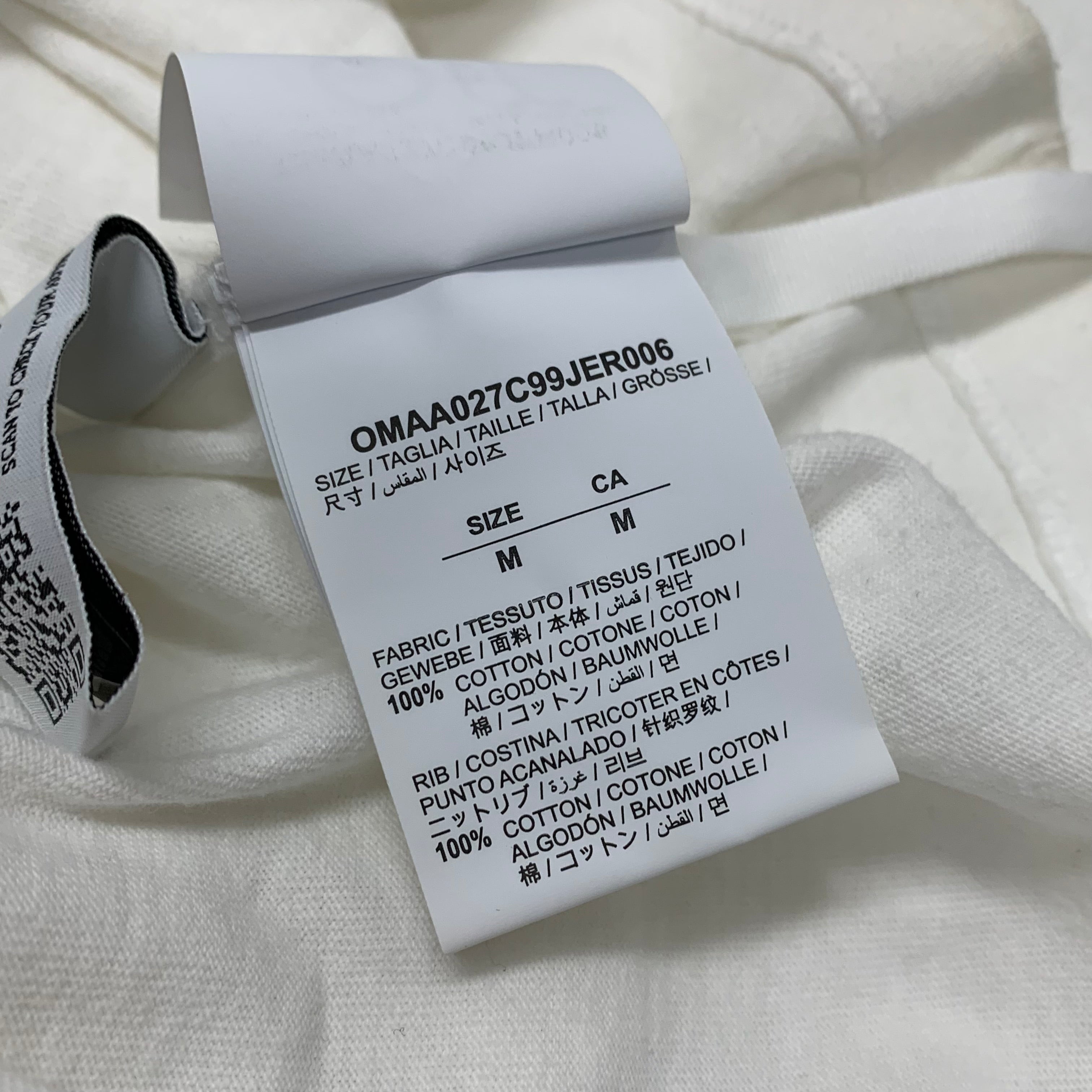 Off White Medium Tee Mona Lisa White T-Shirt Virgil Abloh