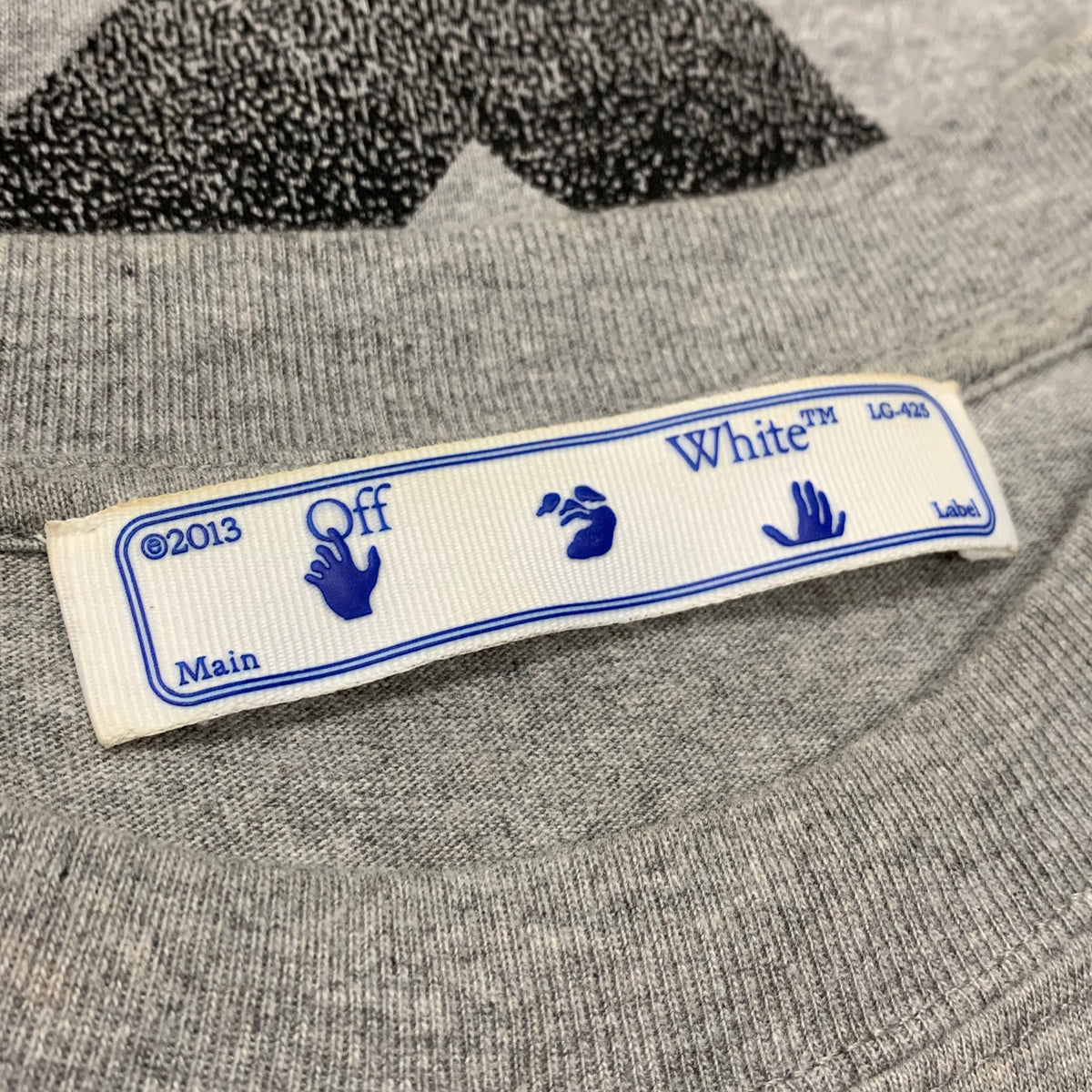Off White Medium Tee Degrade Arrows Grey T-Shirt Virgil Abloh