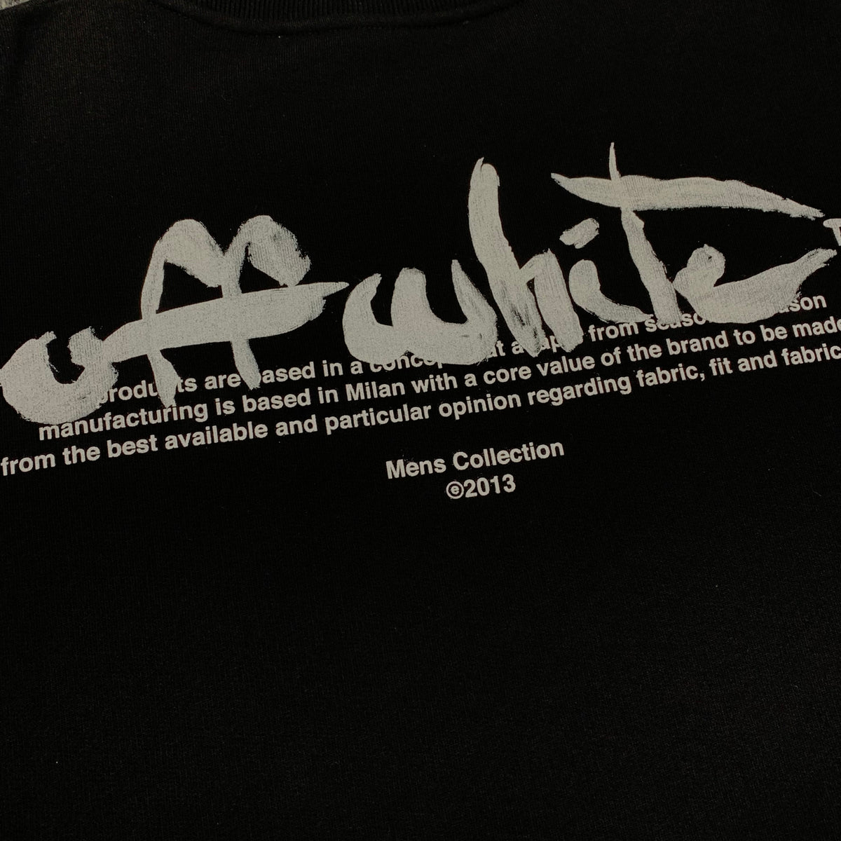 Off White Large Sweatshirt Paint Arrows Skate Black Sweatshirt Crewneck Virgil Abloh