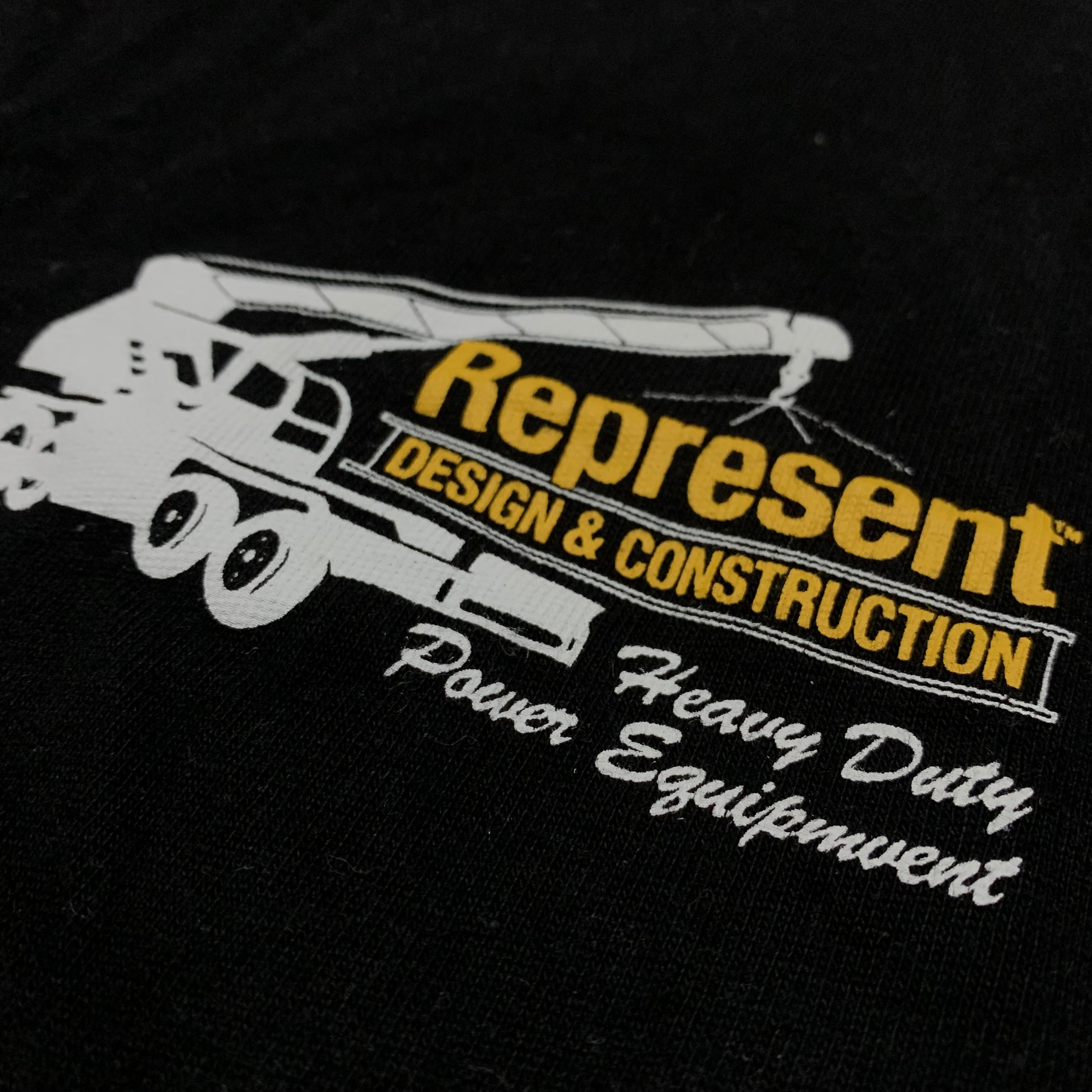 Represent Small Design & Construction Jet Black Tee