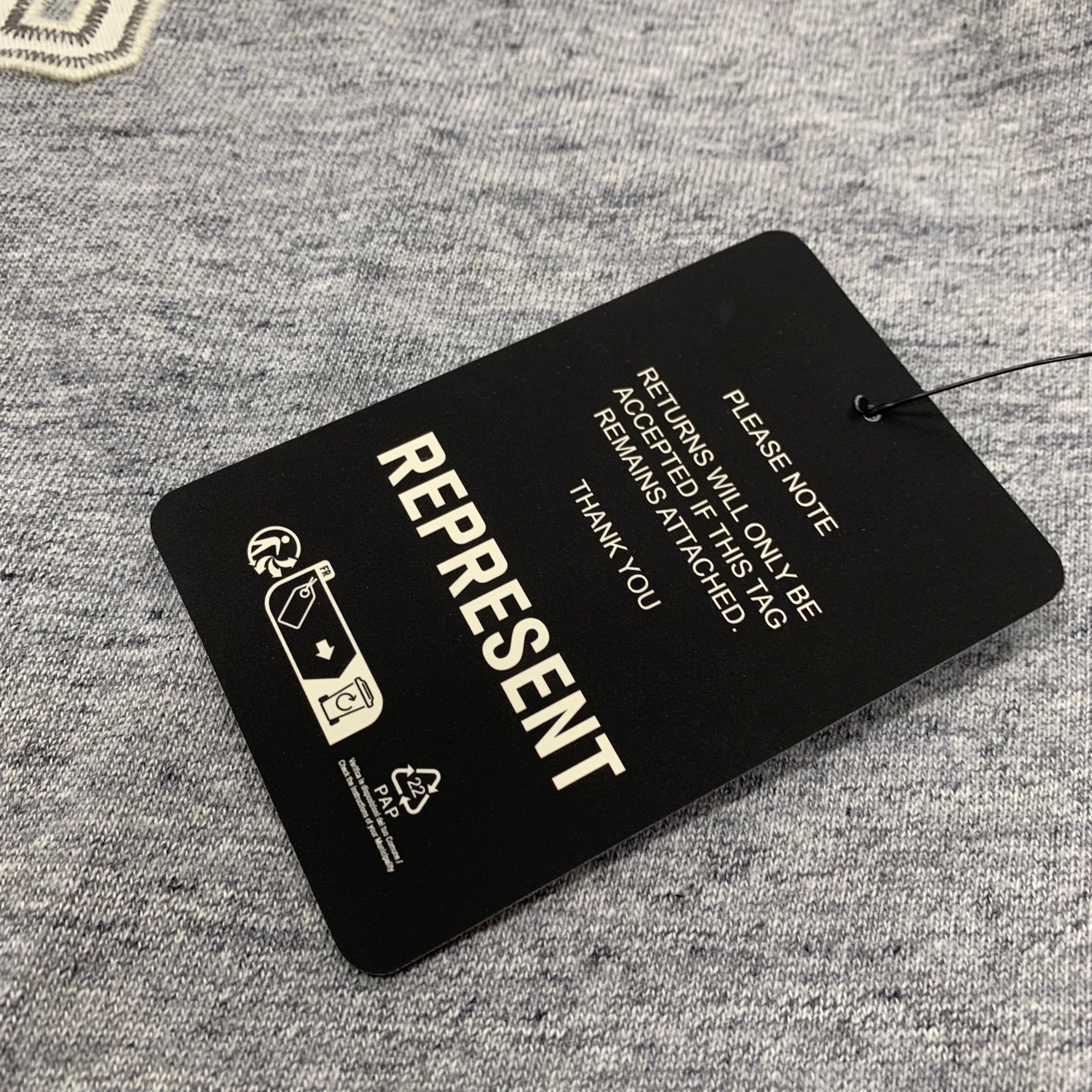Represent Small Tee England Graphic Grey T-Shirt