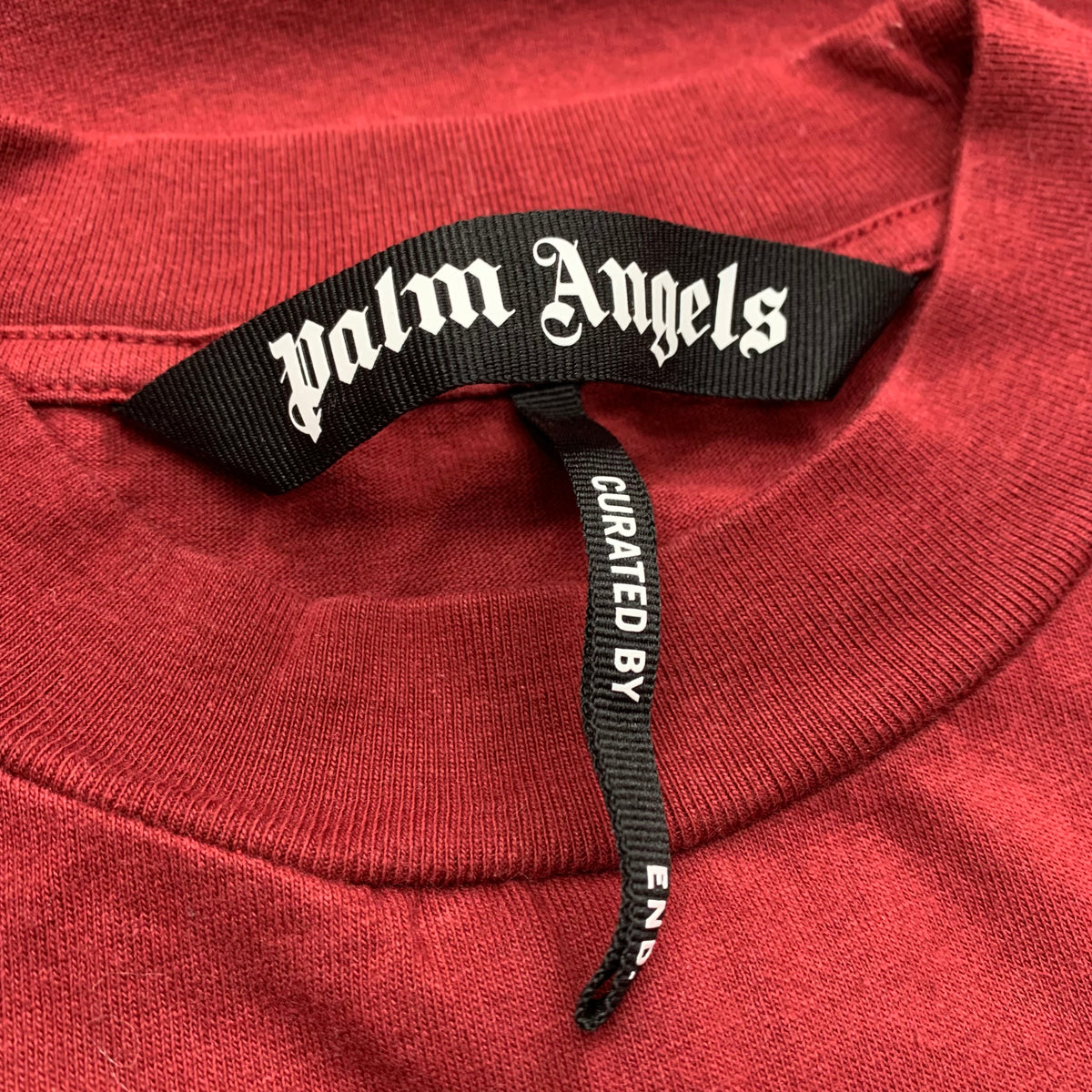 Palm Angels Small Tee Bear Classic Burgundy T-Shirt End Clothing Limited Edition