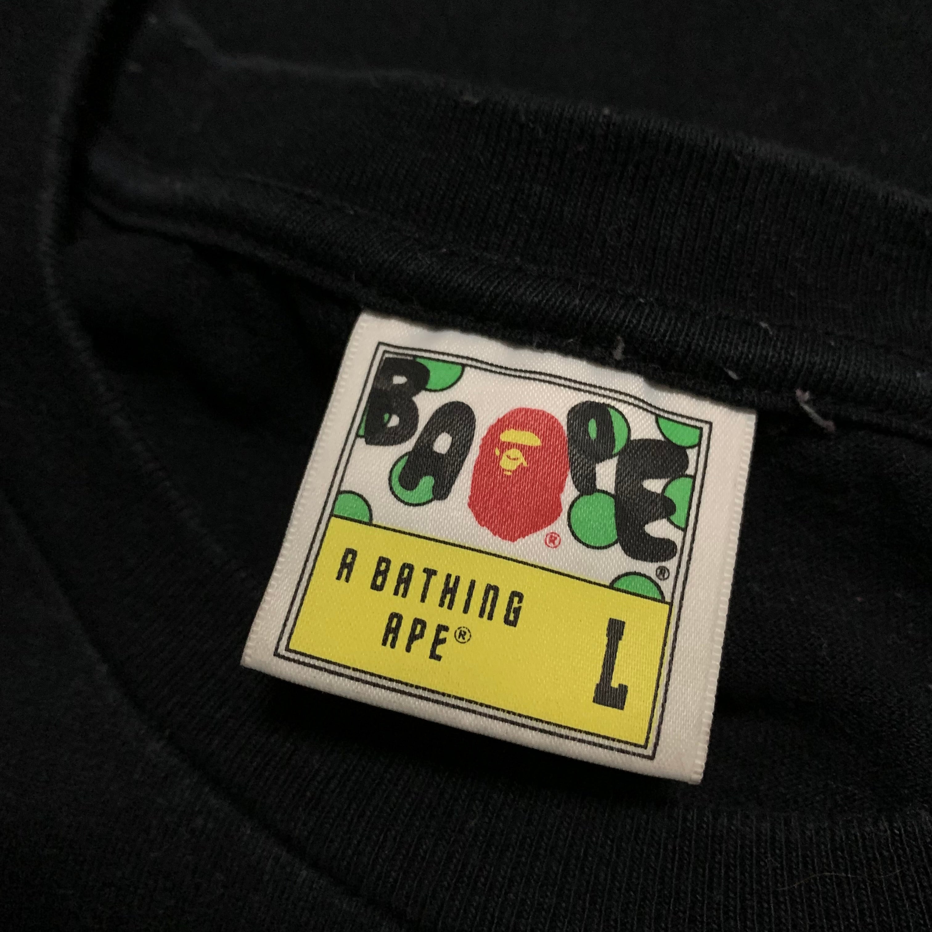 Bape Large Shark Red Camo Black Tee A Bathing Ape
