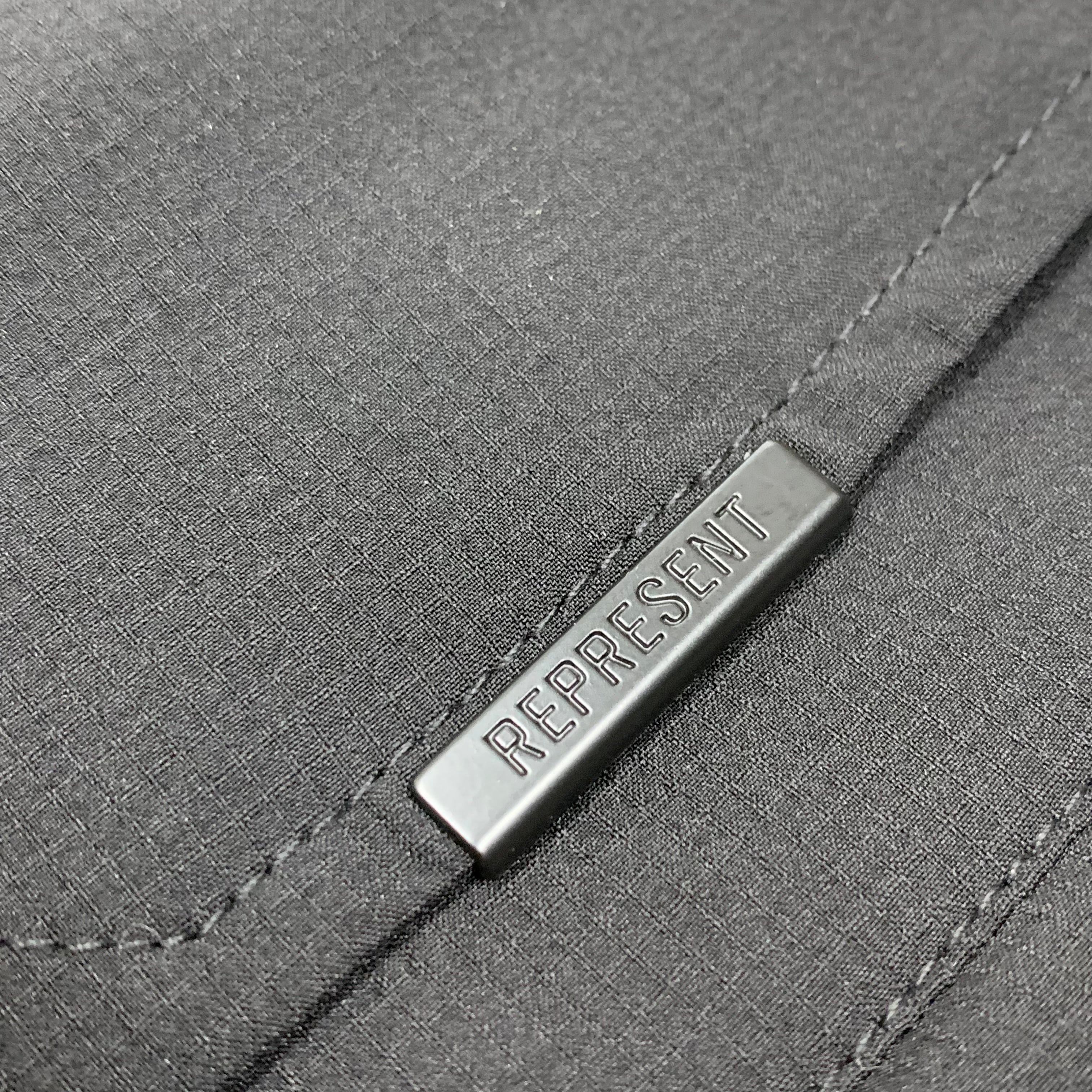 Represent Small Pant 247 Black Zip Track Cargo Bottoms