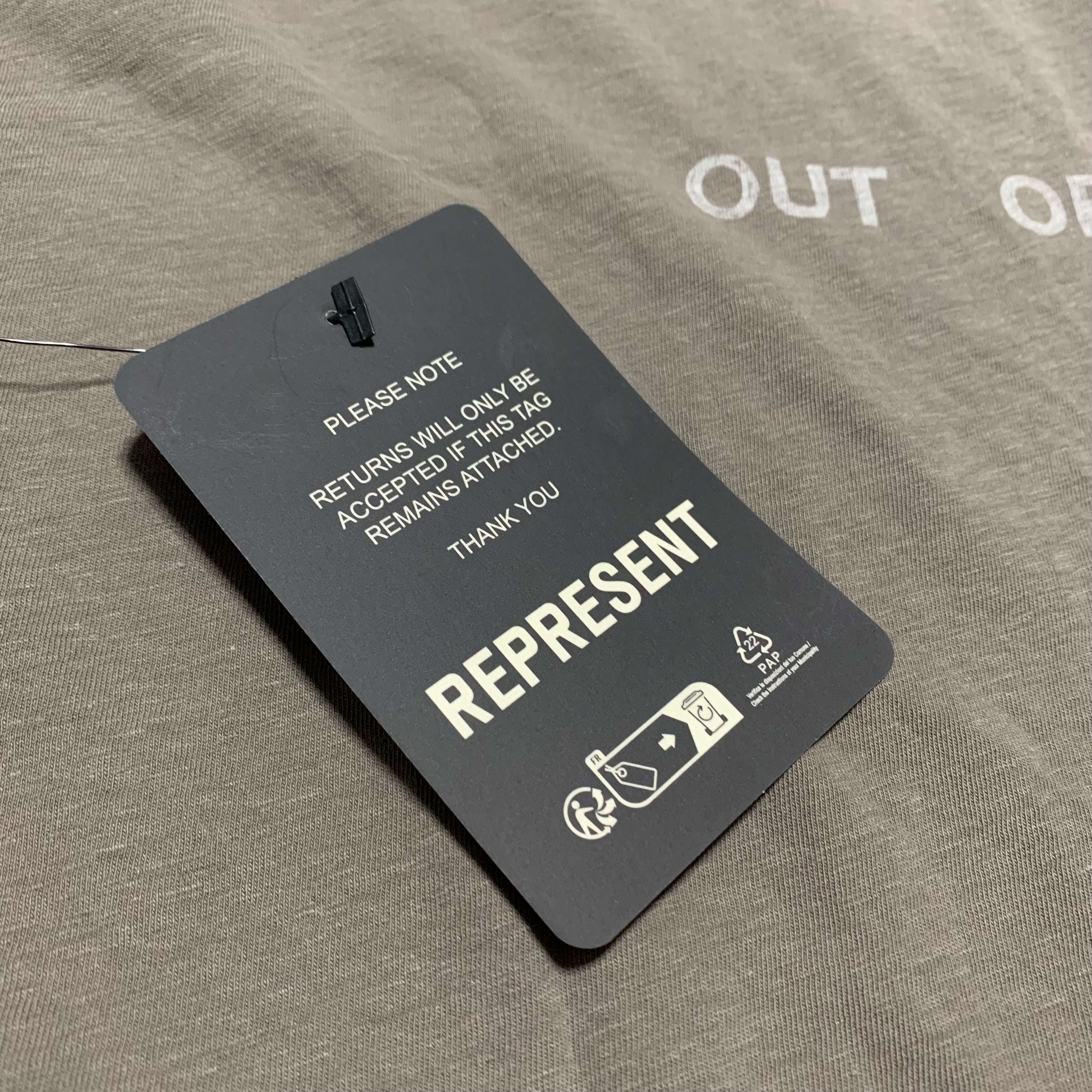 Represent XS Team Rep Dark Taupe Tee