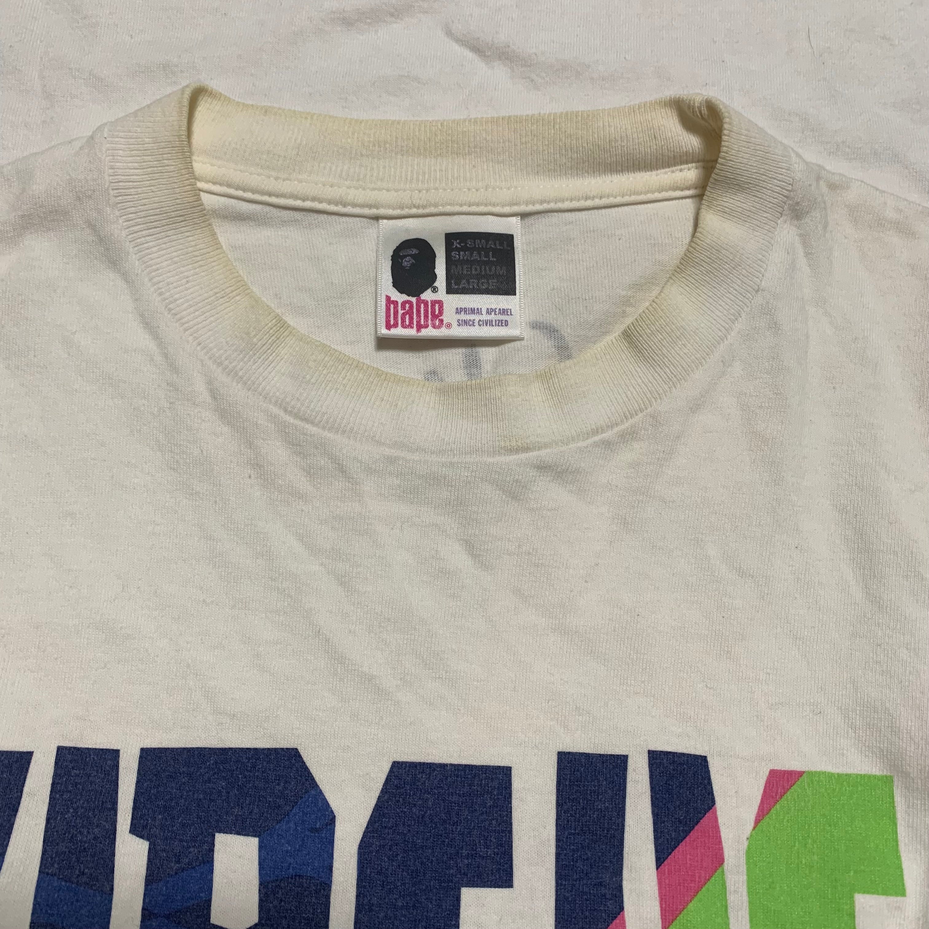 Bape Medium URSUS Graphic White Tee A Bathing Ape Vintage