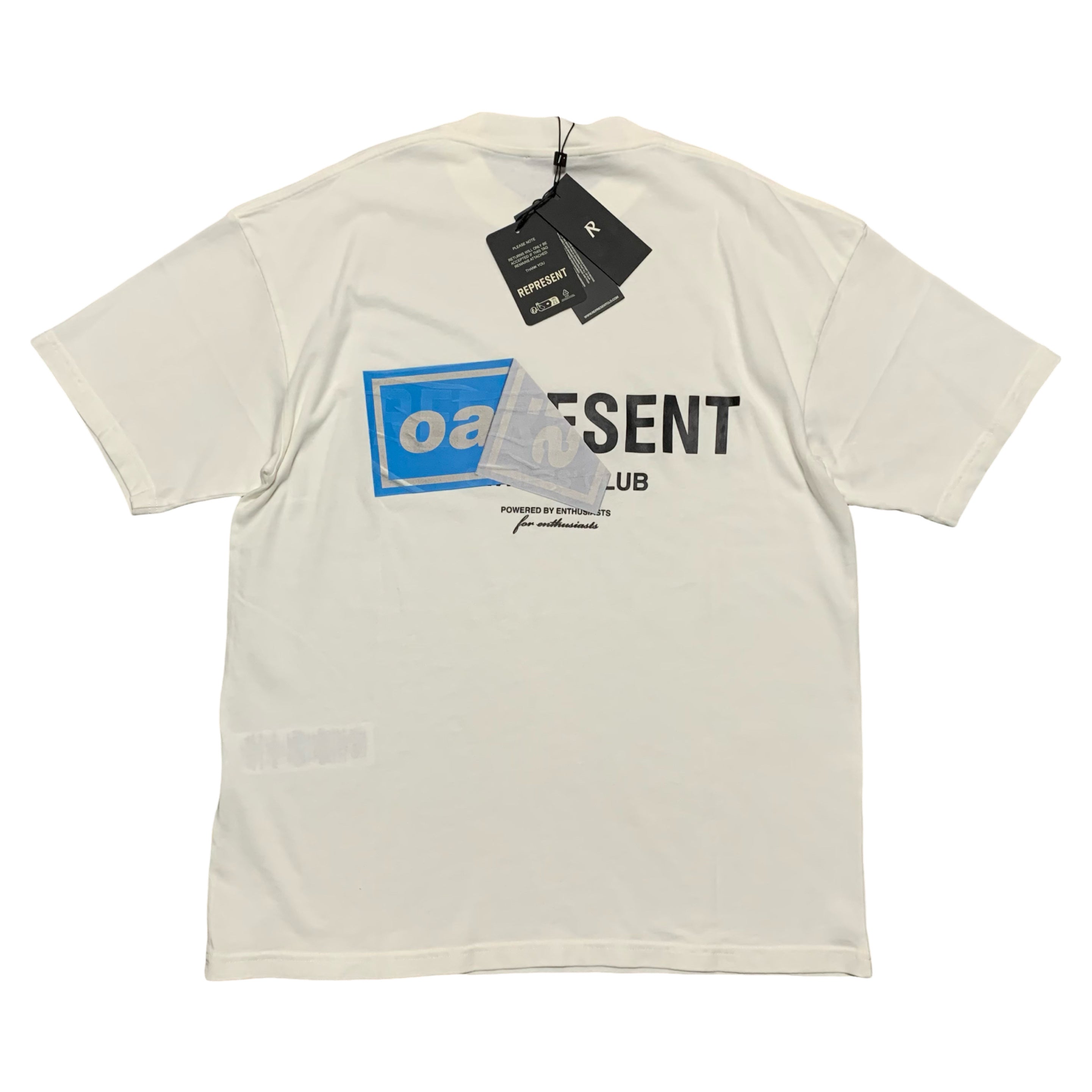 Represent Oasis XS Owners Club Flat White Tee