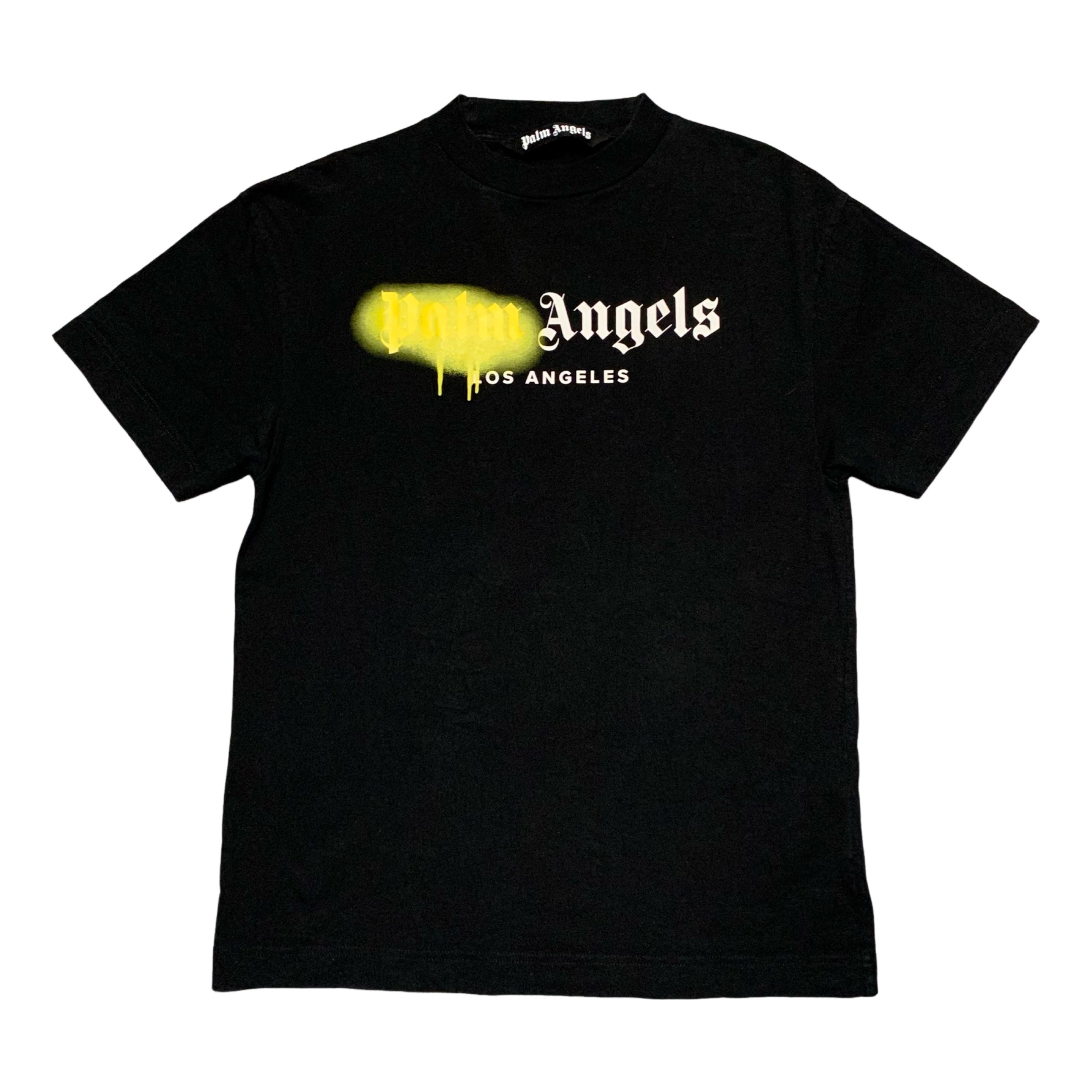 Palm Angels Small Los Angels Sprayed Black Tee