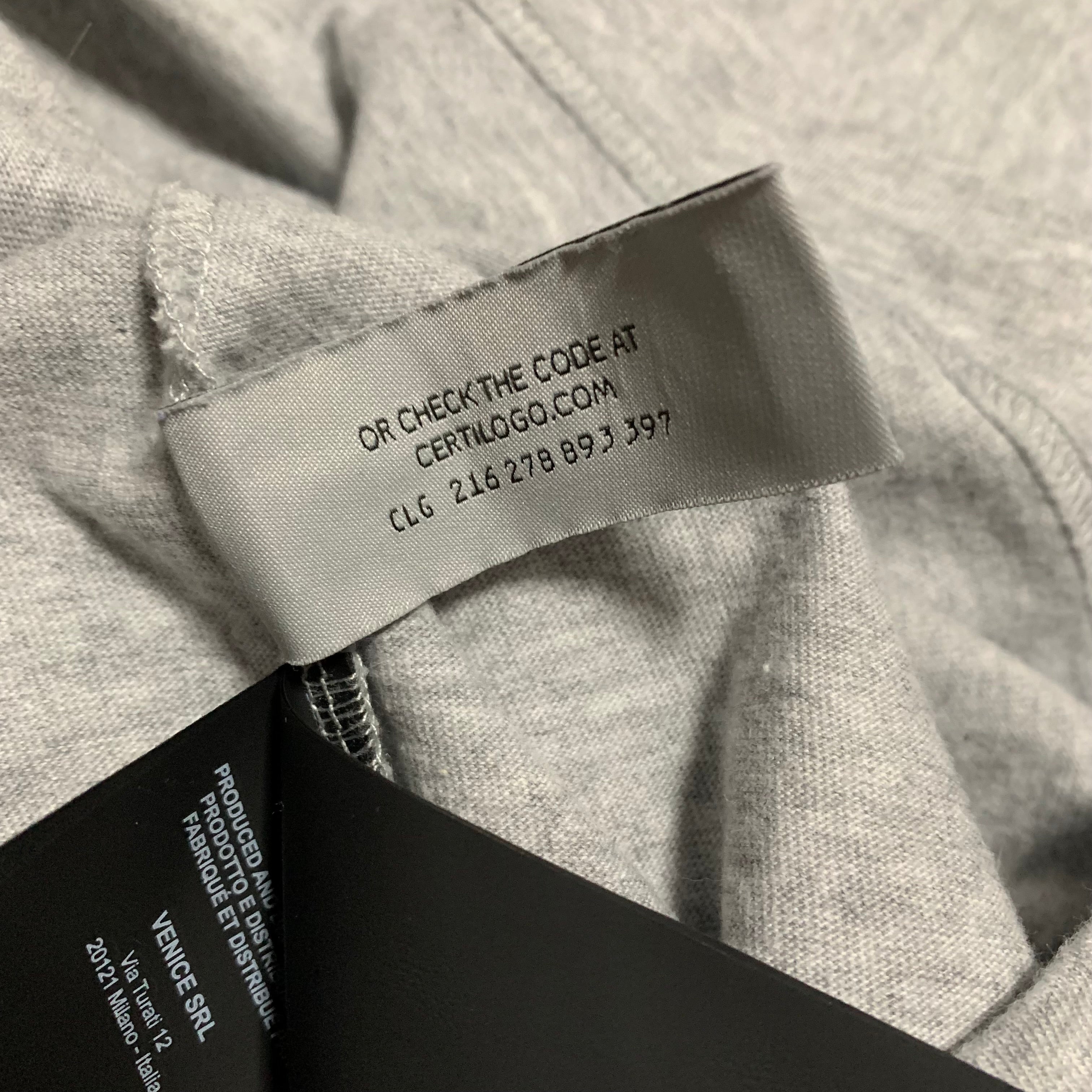 Palm Angels Small Logo Classic Grey Tee
