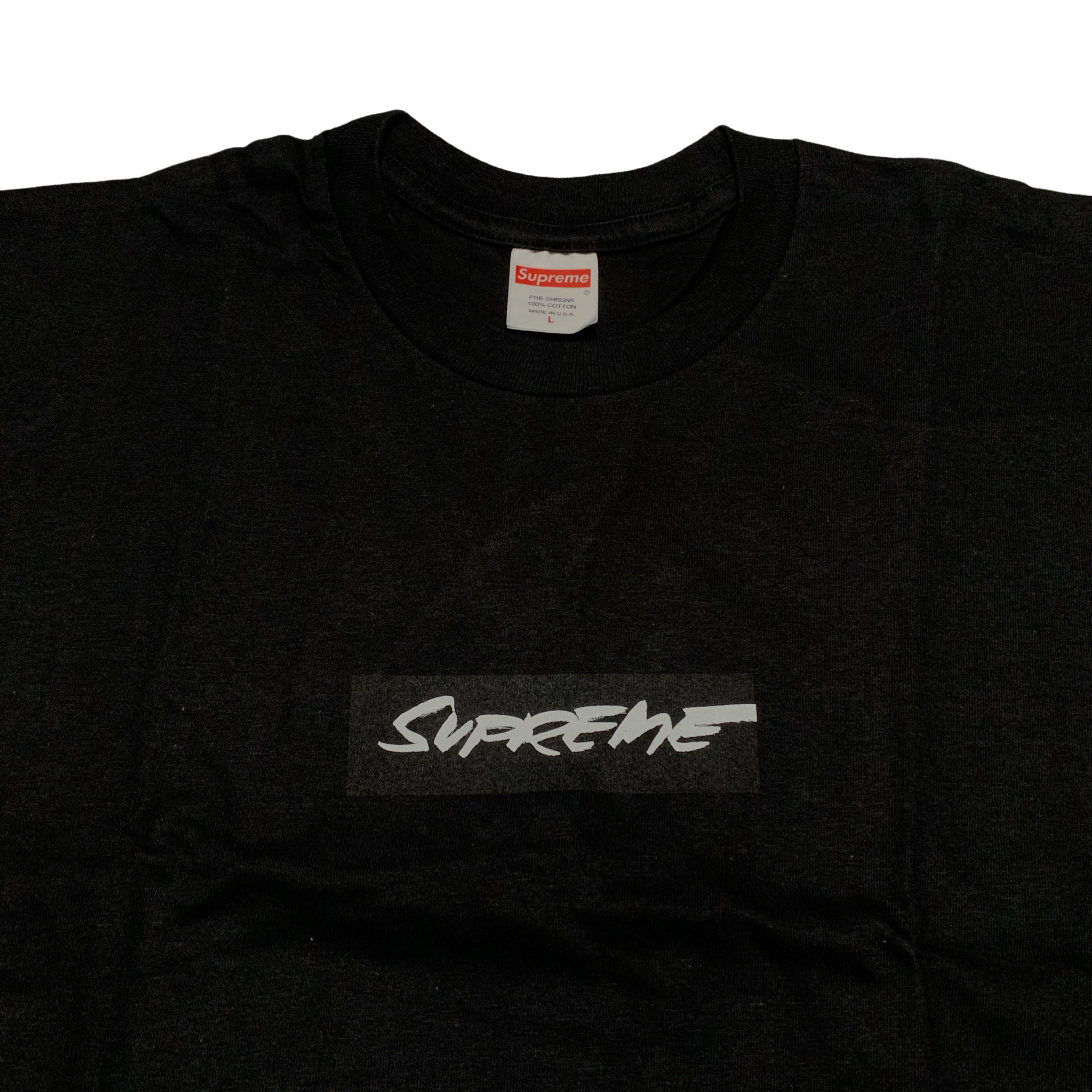 Supreme Large Futura Box Logo Black Tee 2024