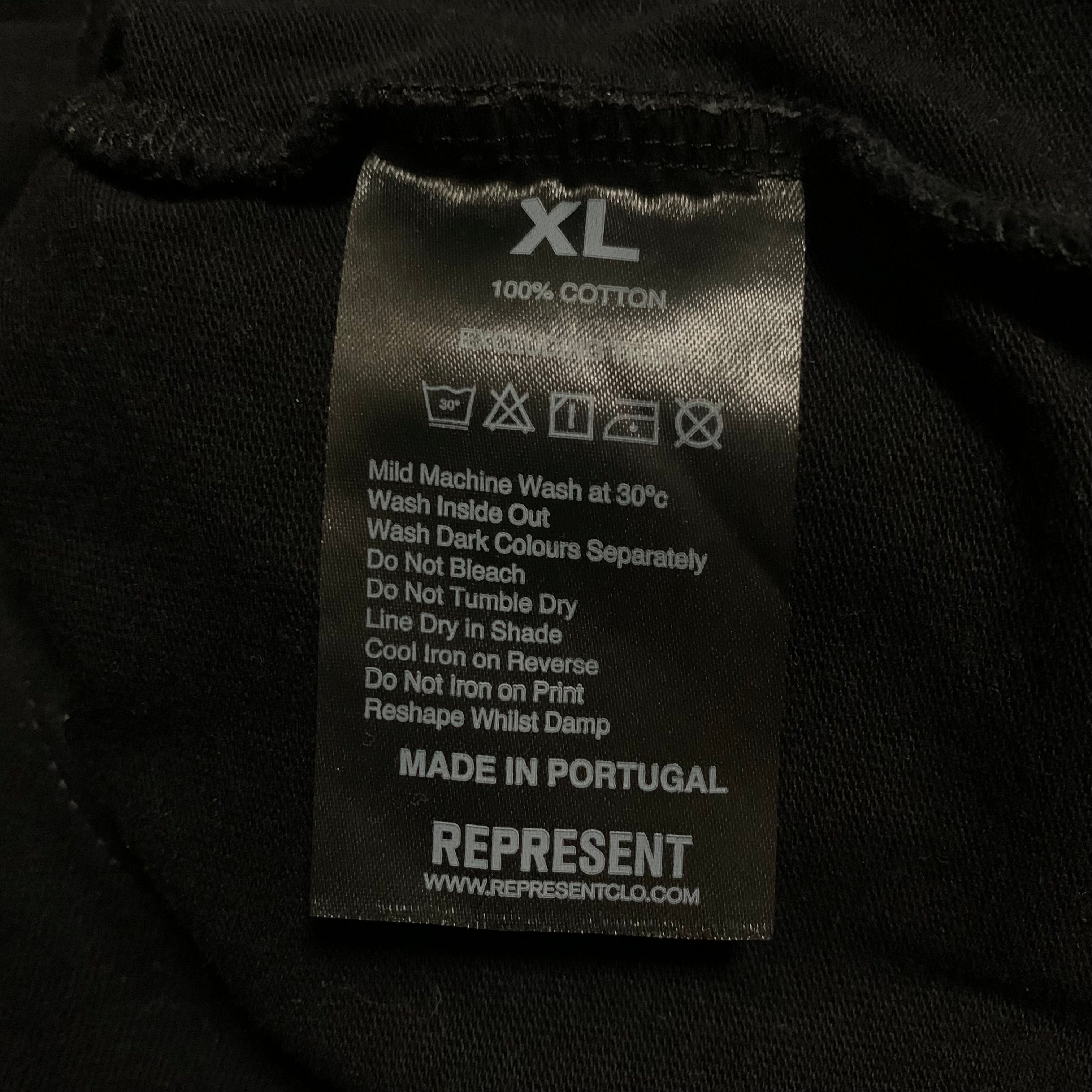 Represent XL Design & Construction Jet Black Tee