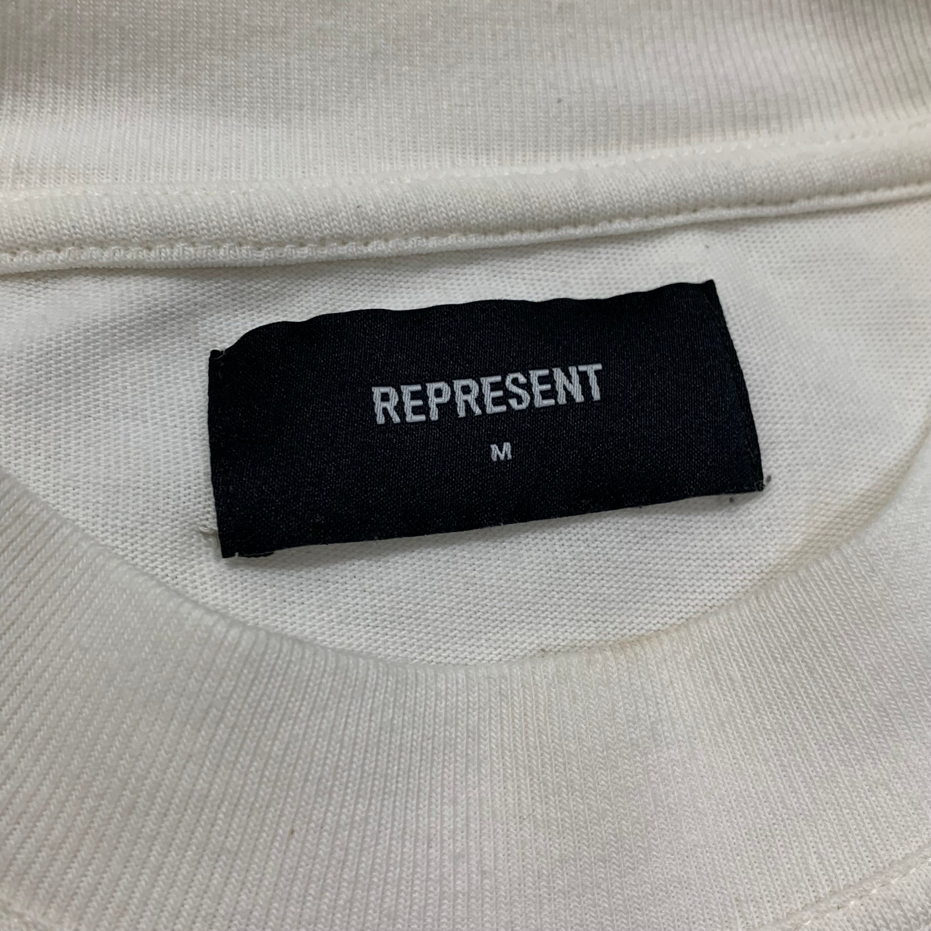 Represent Medium Tee Double Distilled Flat White T-Shirt