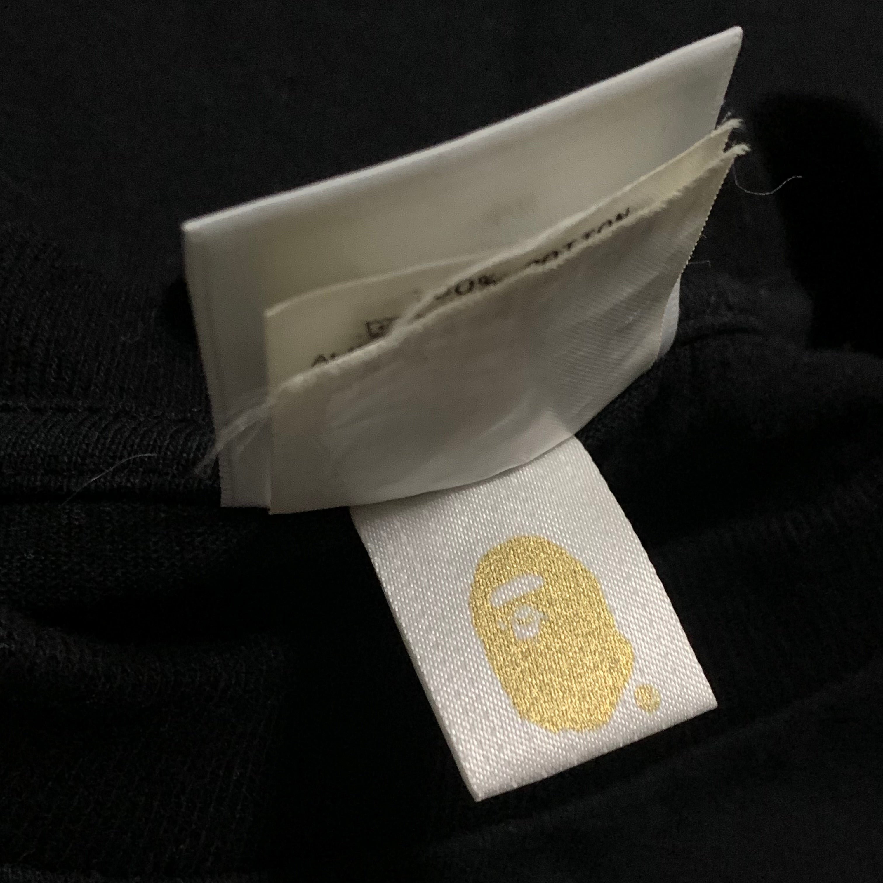 Bape Medium Shark PONR Graphic Black Tee A Bathing Ape