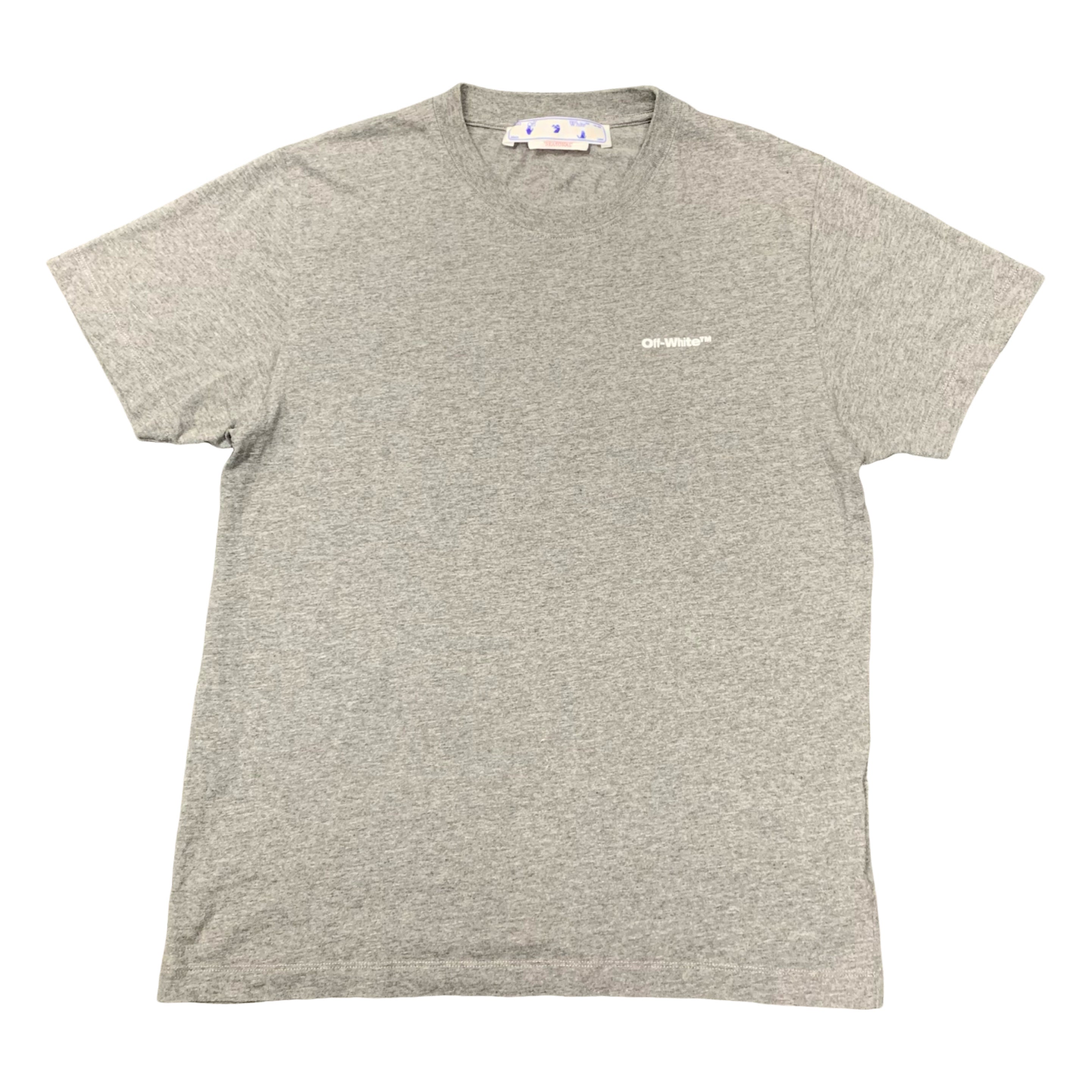Off White Medium Tee Diag Outline Grey T-Shirt Virgil Abloh