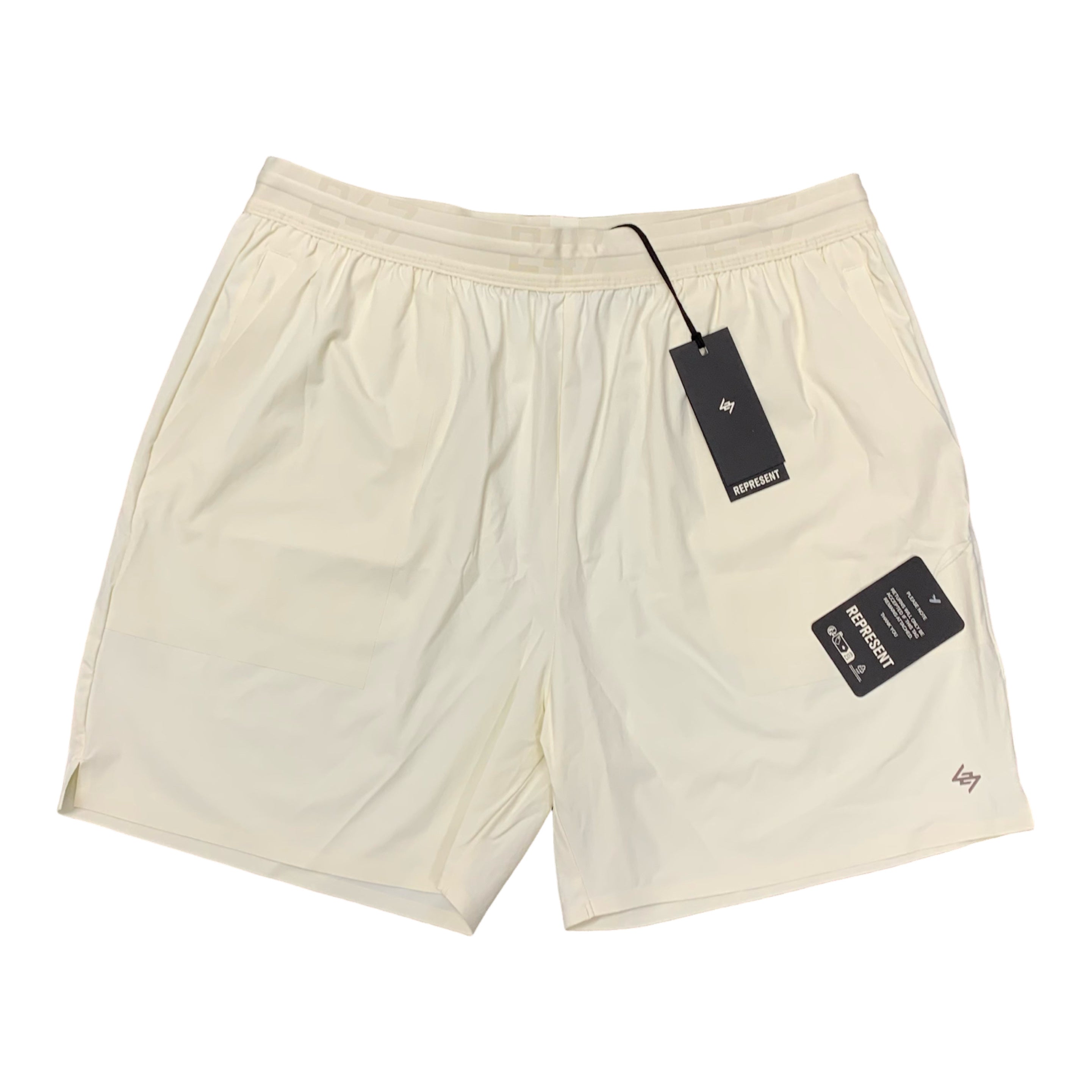 Represent XL Shorts Team 247 Fused Cream White Shorts Bottoms