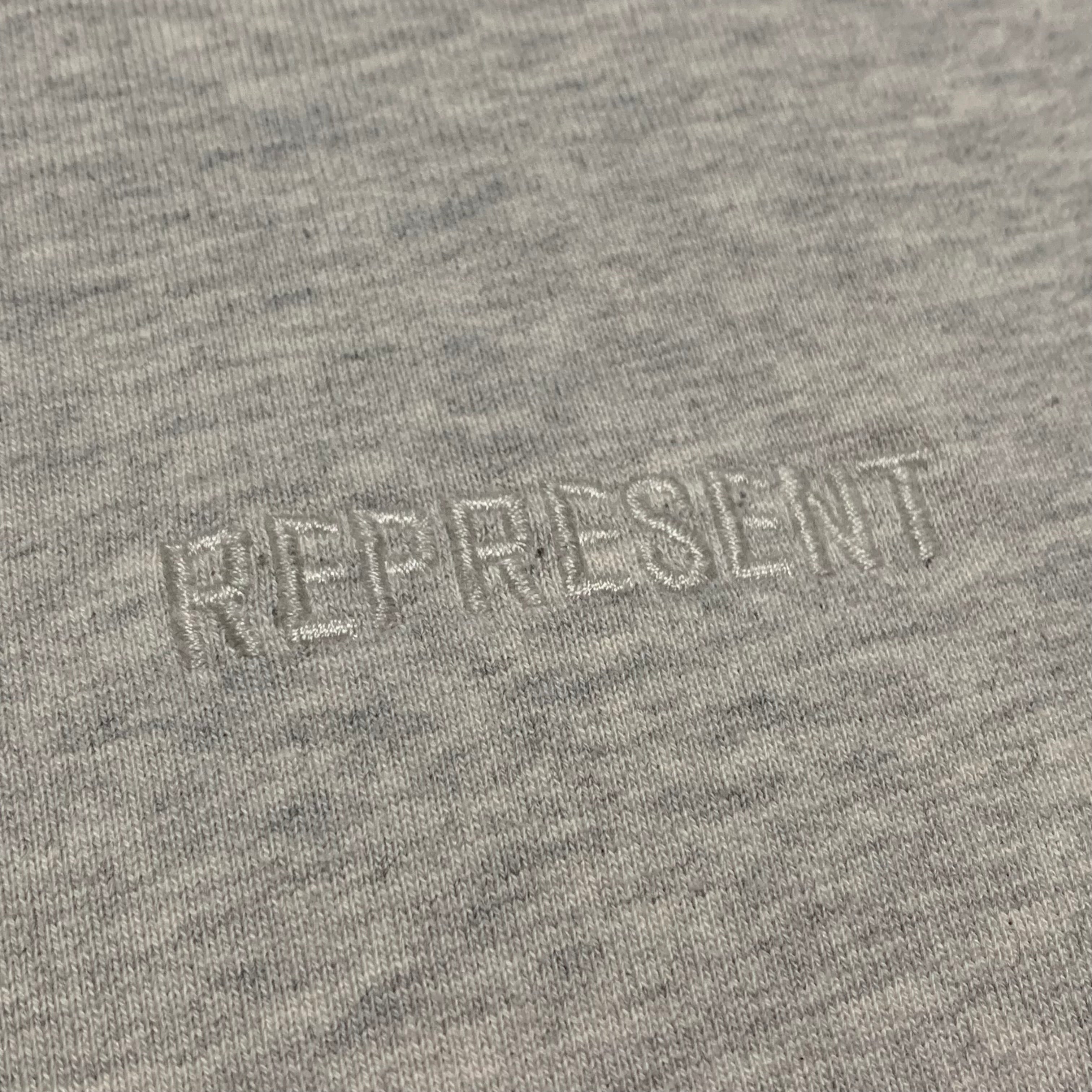 Represent Small Blanks Sweater Sweatshirt Crewneck Marl Grey