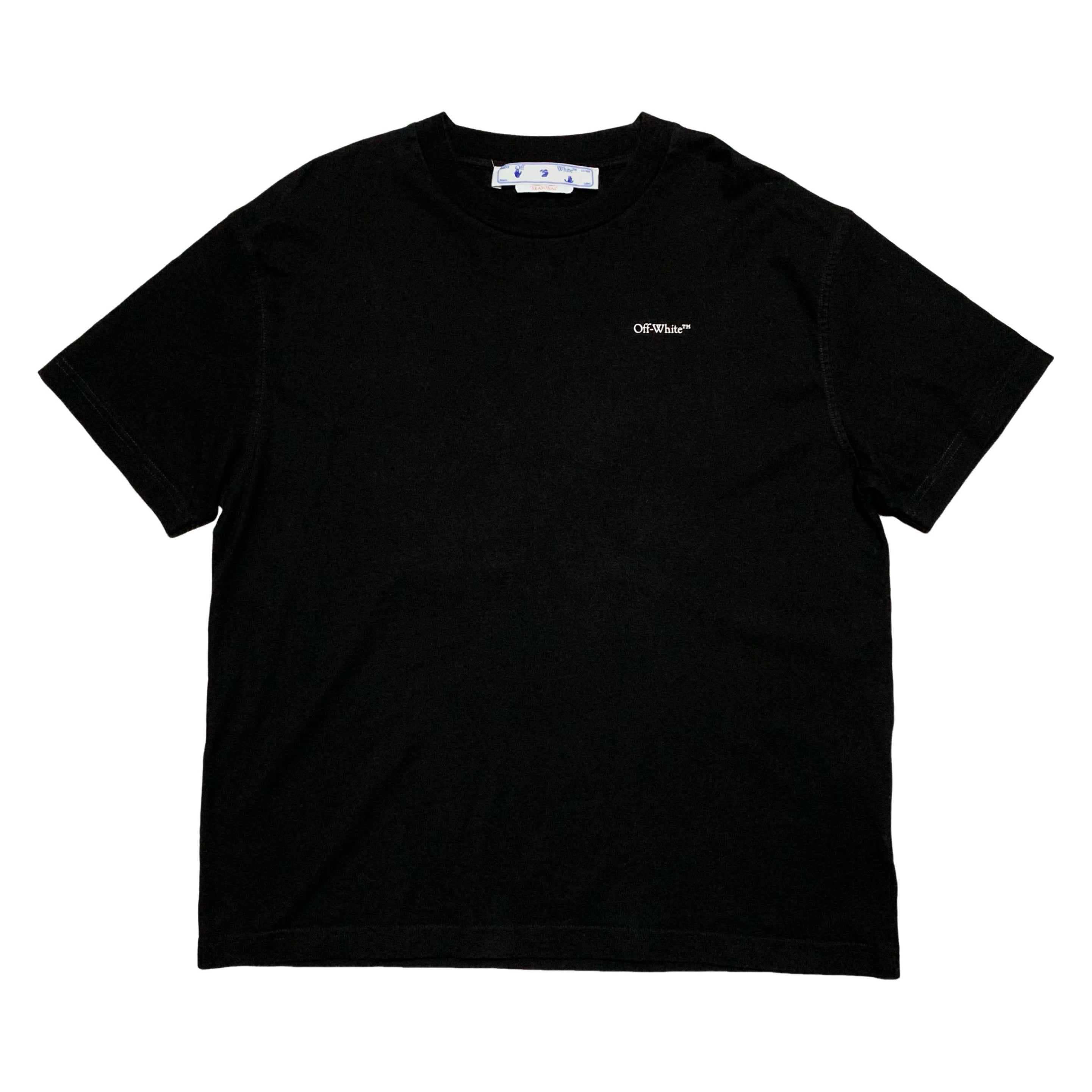 Off White Medium Flower Arrows Black Tee Virgil Abloh