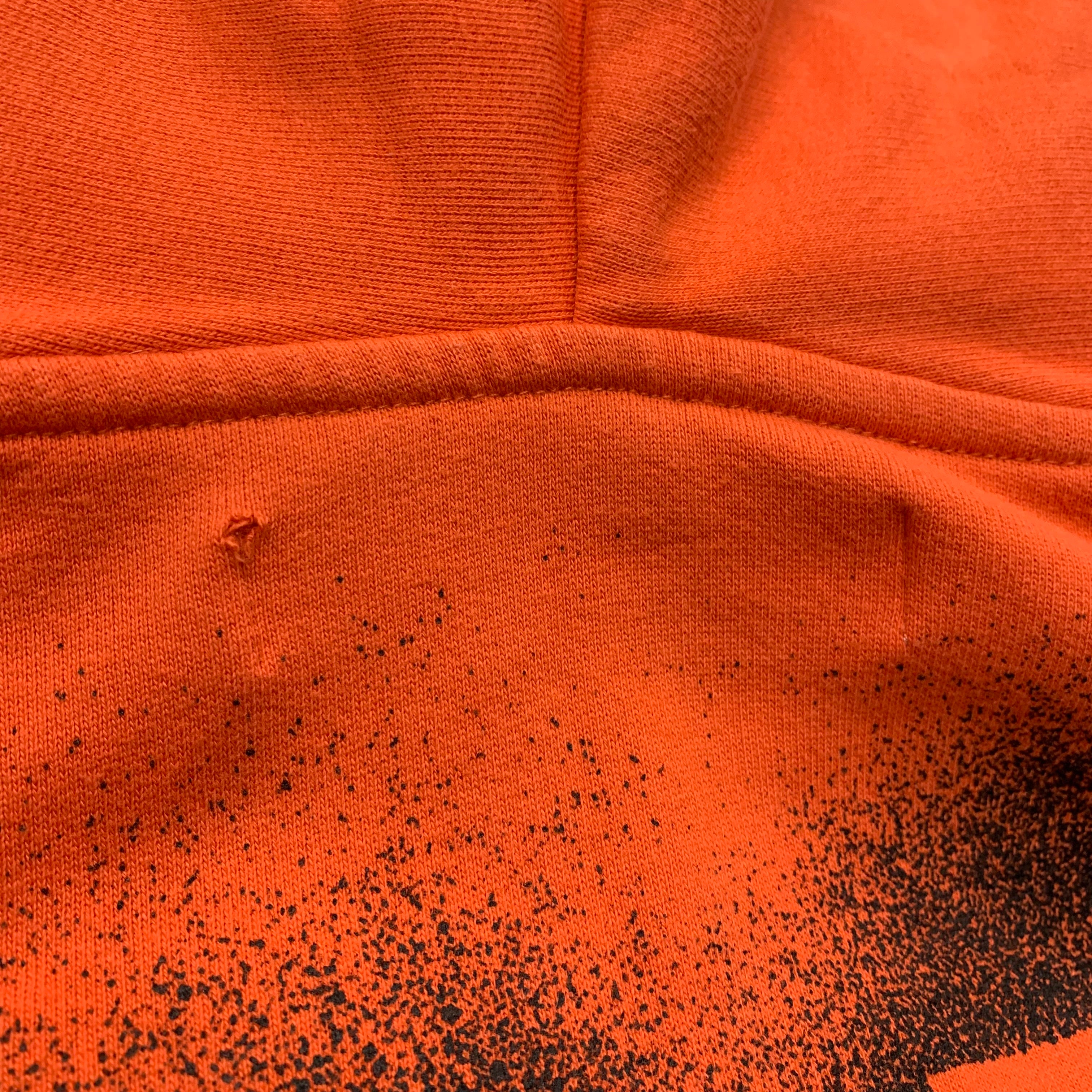 Off White Medium Hoodie Stencil Arrows Orange Hoodie Virgil Abloh