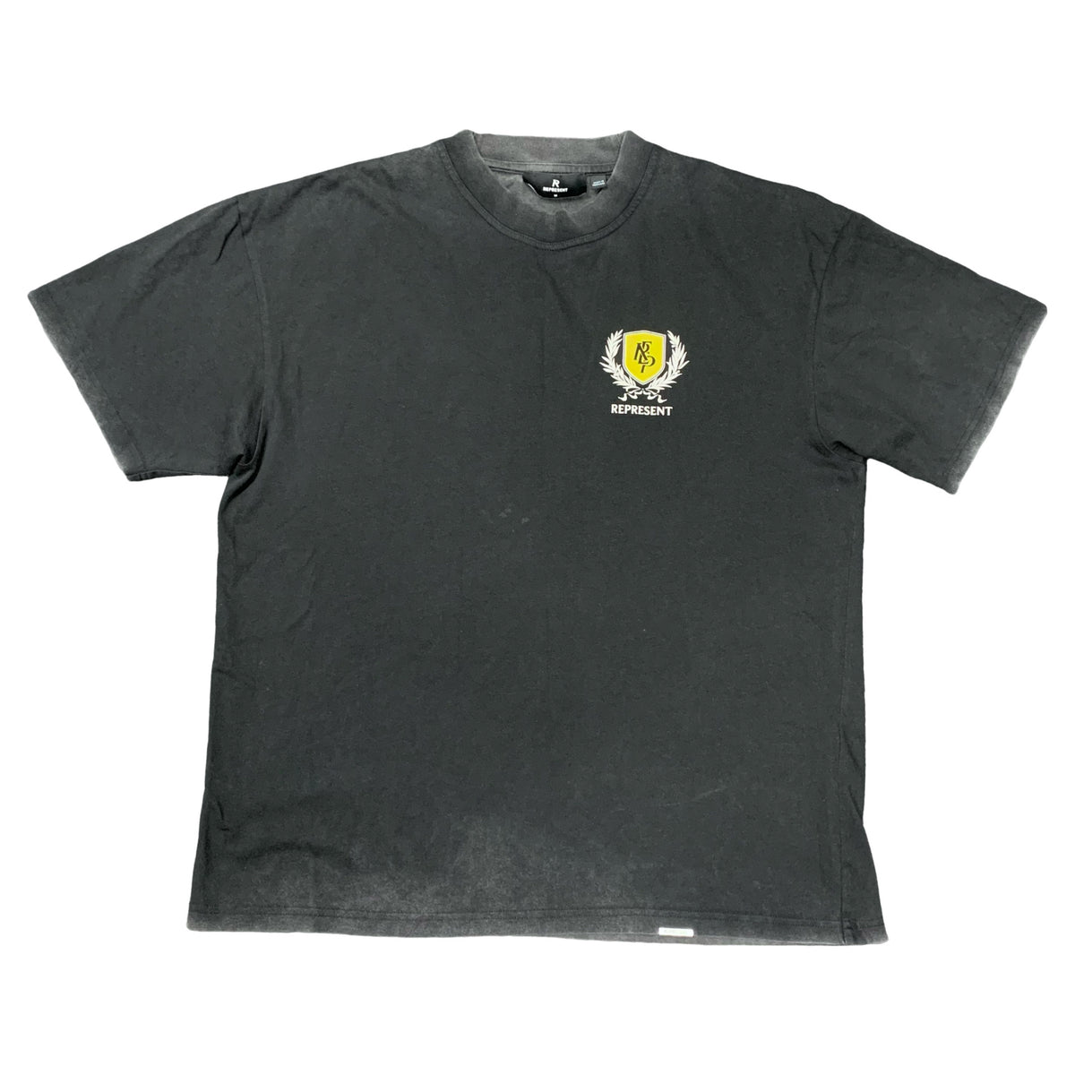 Represent Medium Tee Crest Vintage Black T-Shirt