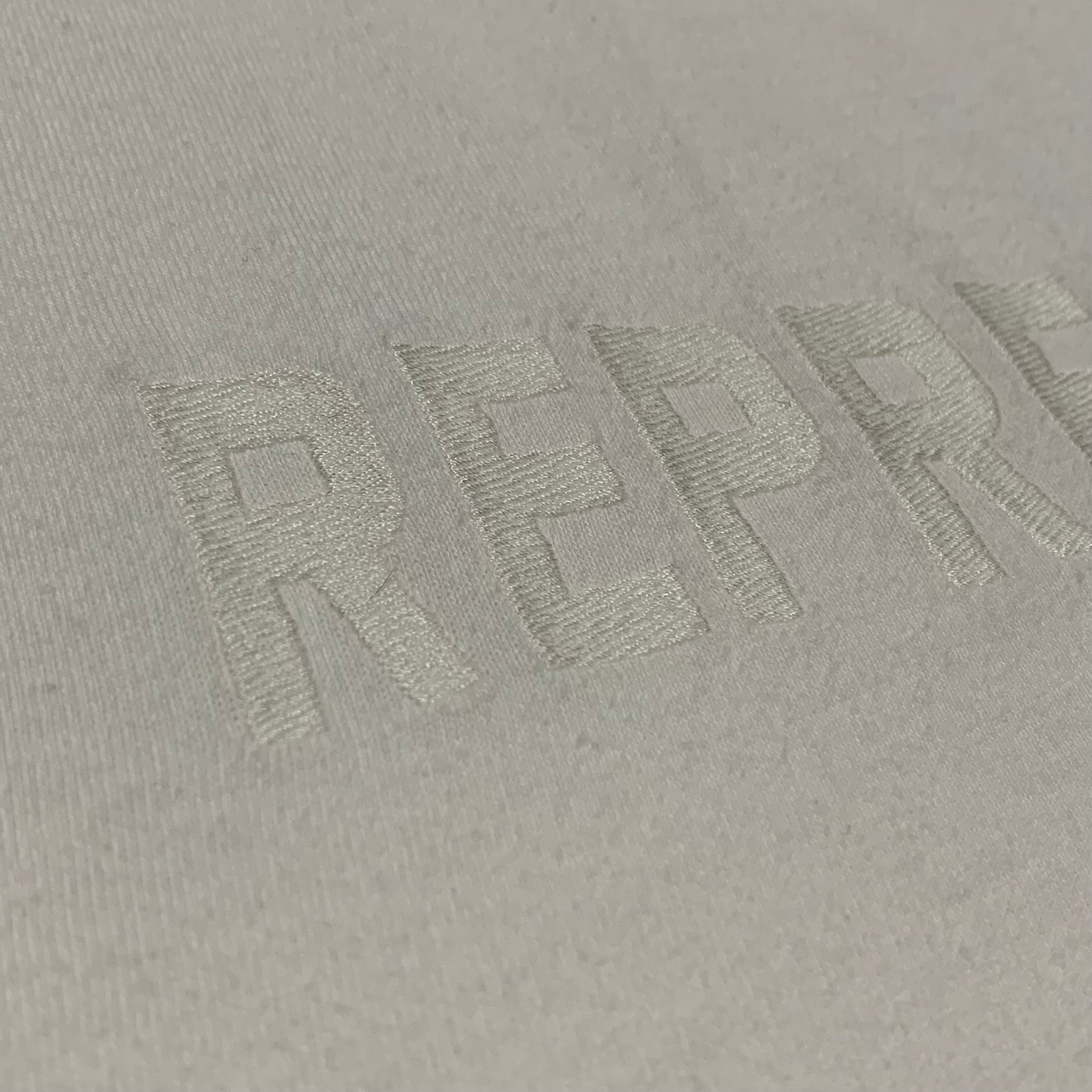 Represent XS Embroidered Flat White Tee