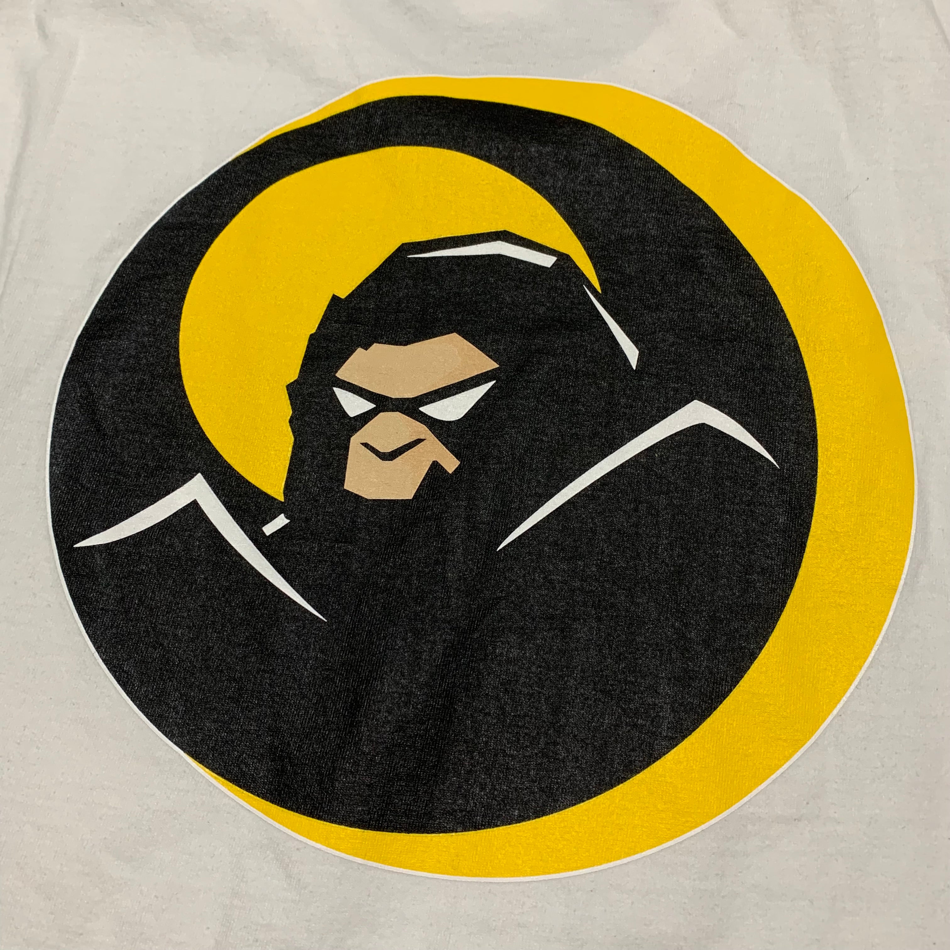 Bape Large Shadow Graphic White Tee A Bathing Ape