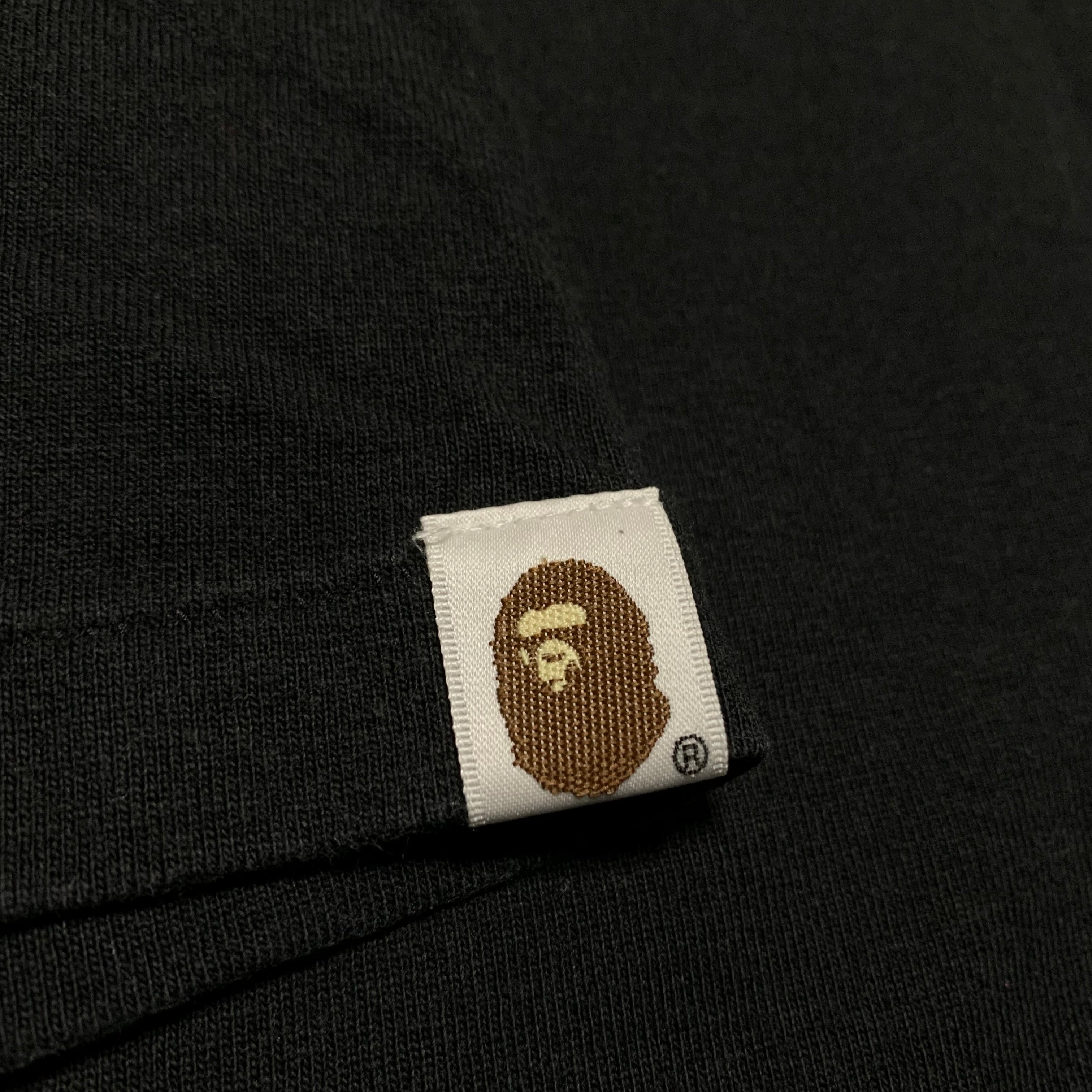 Bape Small Blue ABC Camo Graphic Black Tee A Bathing Ape 2010