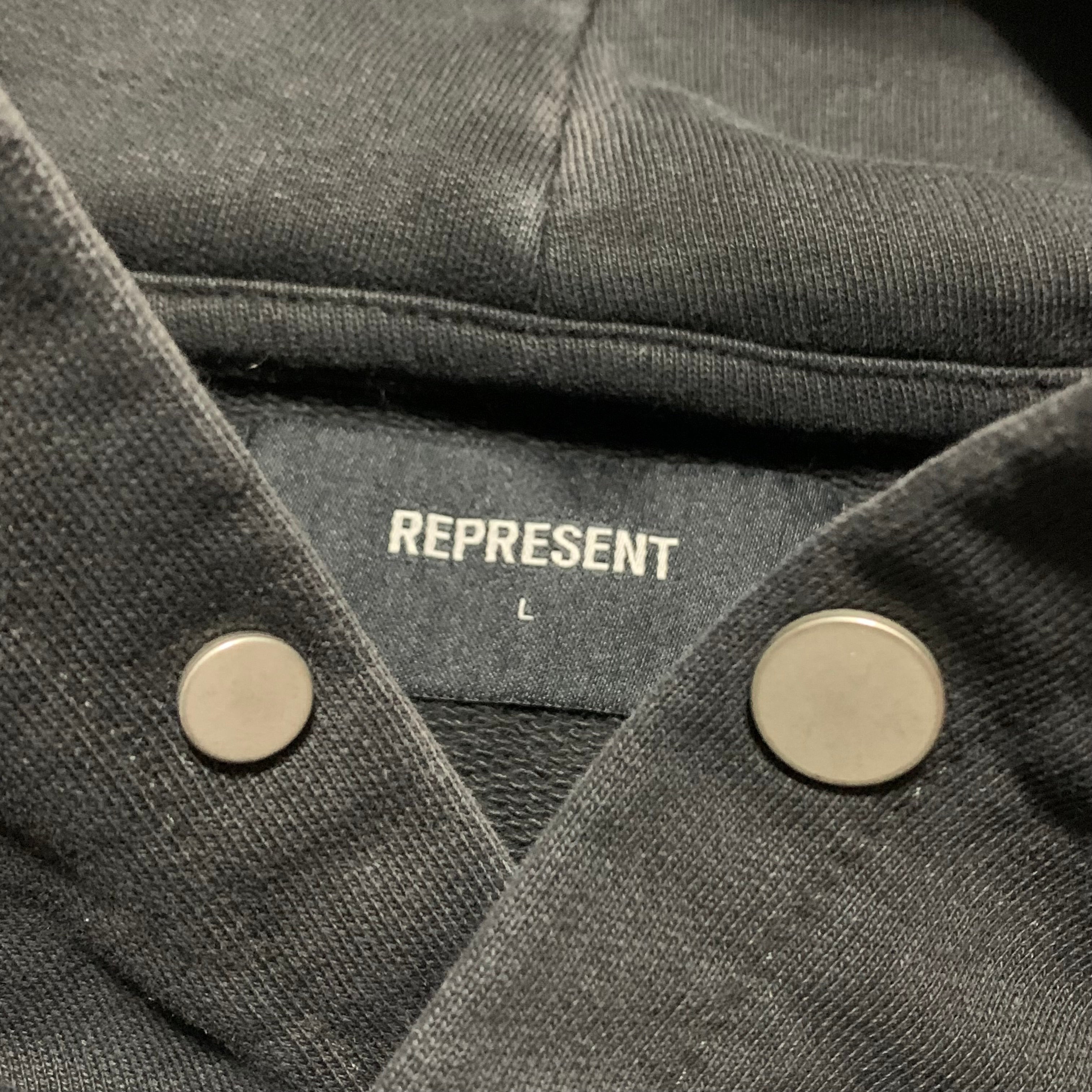 Represent Large Best Of The Breed Vintage Black Hoodie