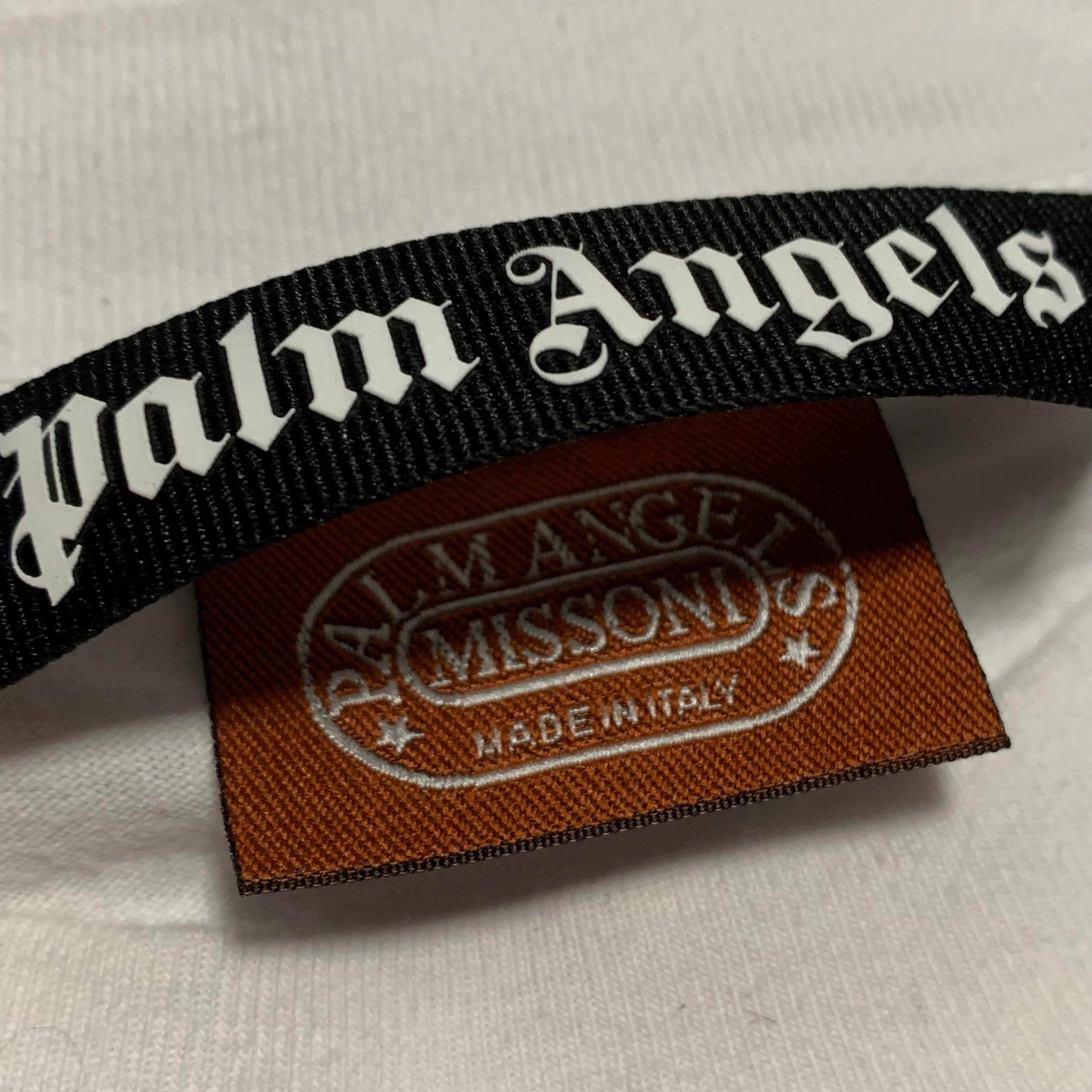 Palm Angels Medium Missoni Bear White Tee