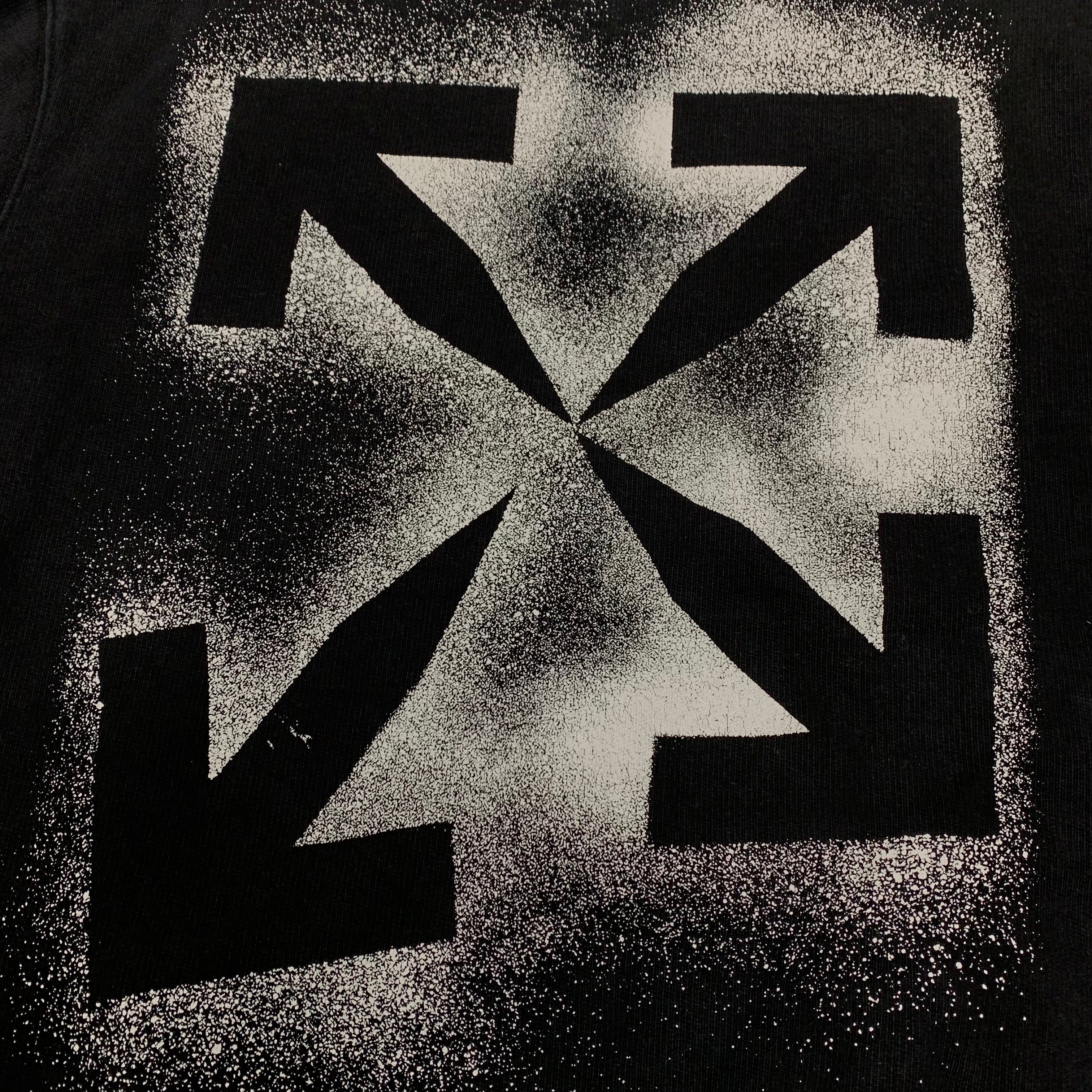 Off White Medium Sweatshirt Stencil Arrows Black Sweatshirt Crewneck Virgil Abloh