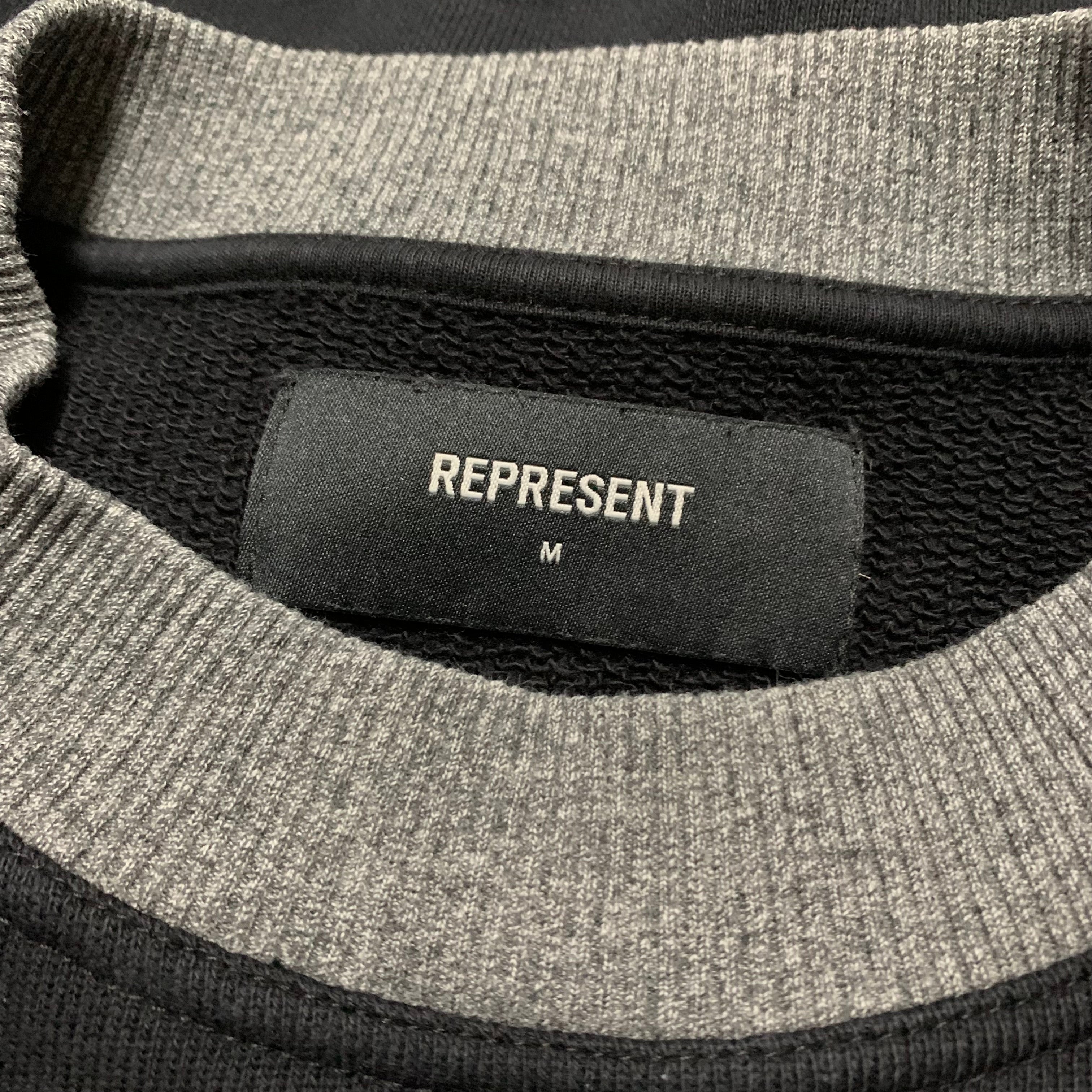 Represent Medium Pleasure To Kill Jet Black Sweatshirt Crewneck