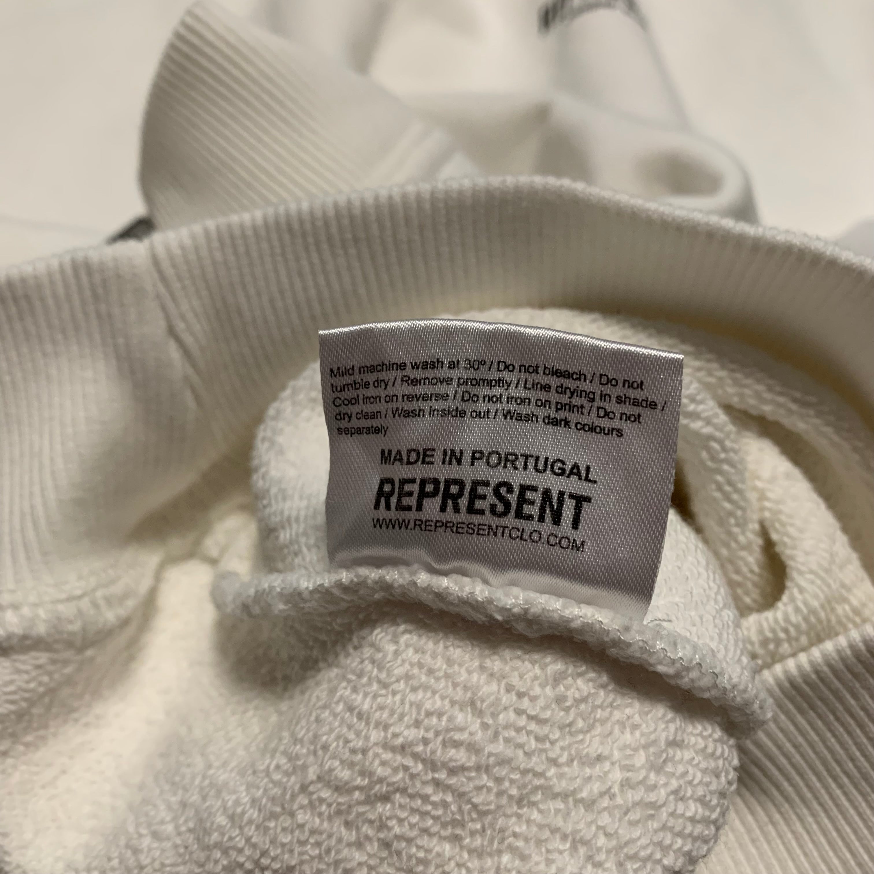 Represent Large Owners Club Flat White Sweater Sweatshirt Crewneck