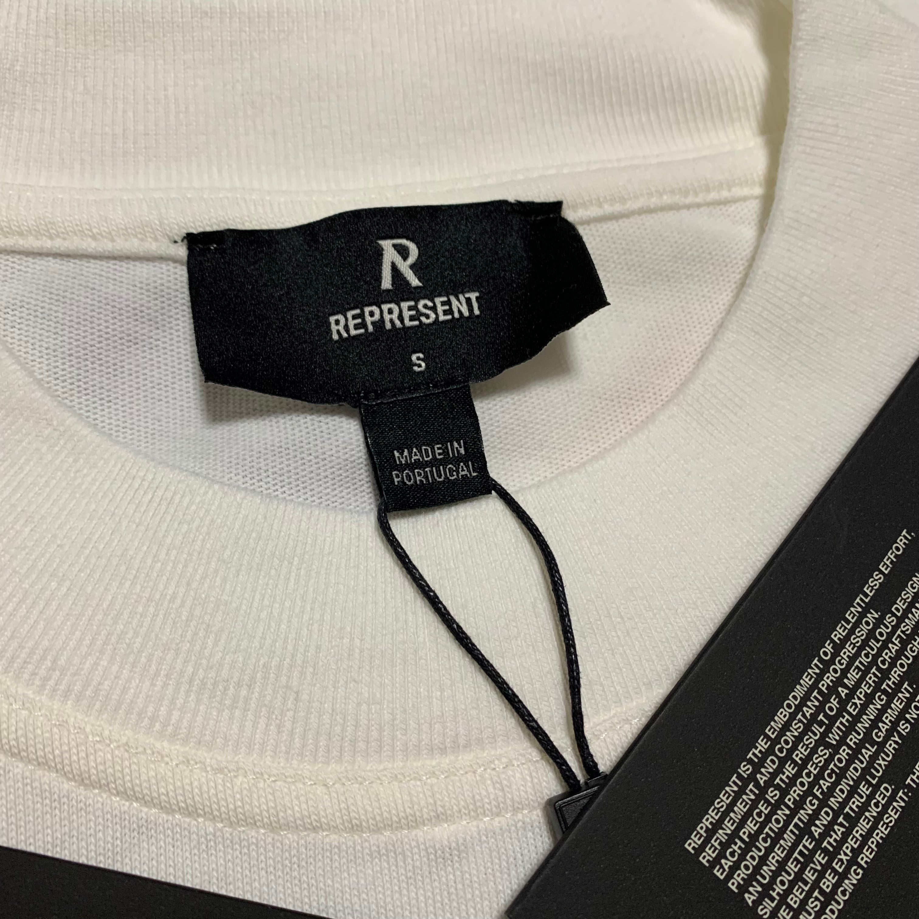 Represent Small Storms In Heaven Flat White Tee