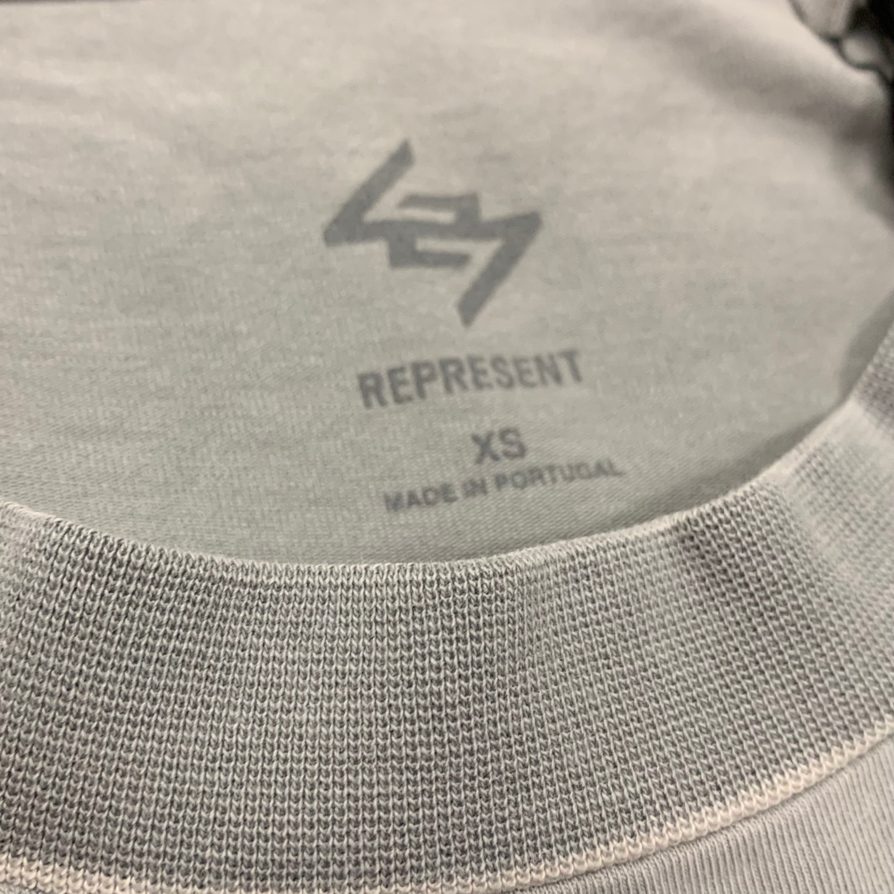 Represent XS Tee 247 Motion Titanium Grey Oversized T-Shirt