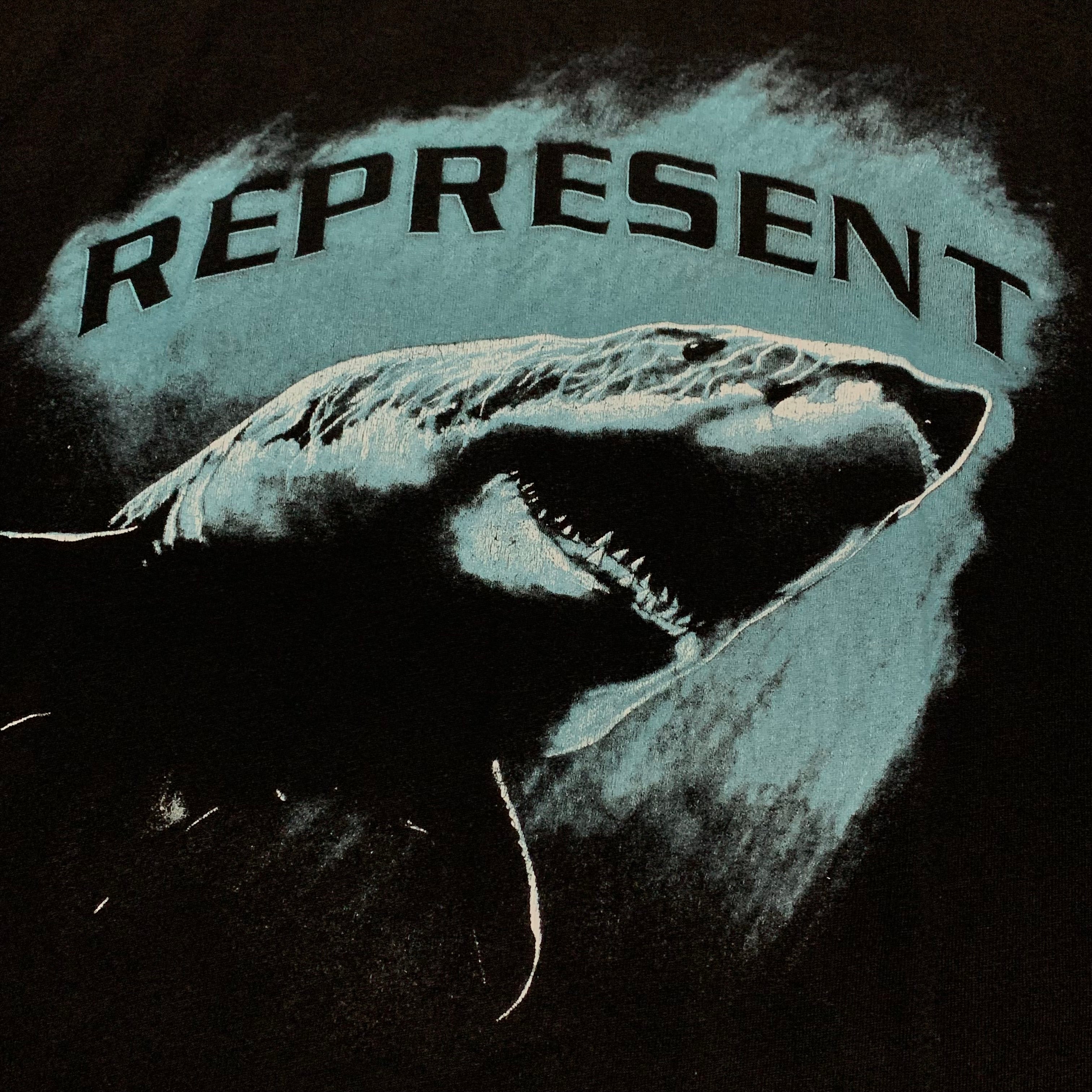 Represent XL Shark Jet Black Tee
