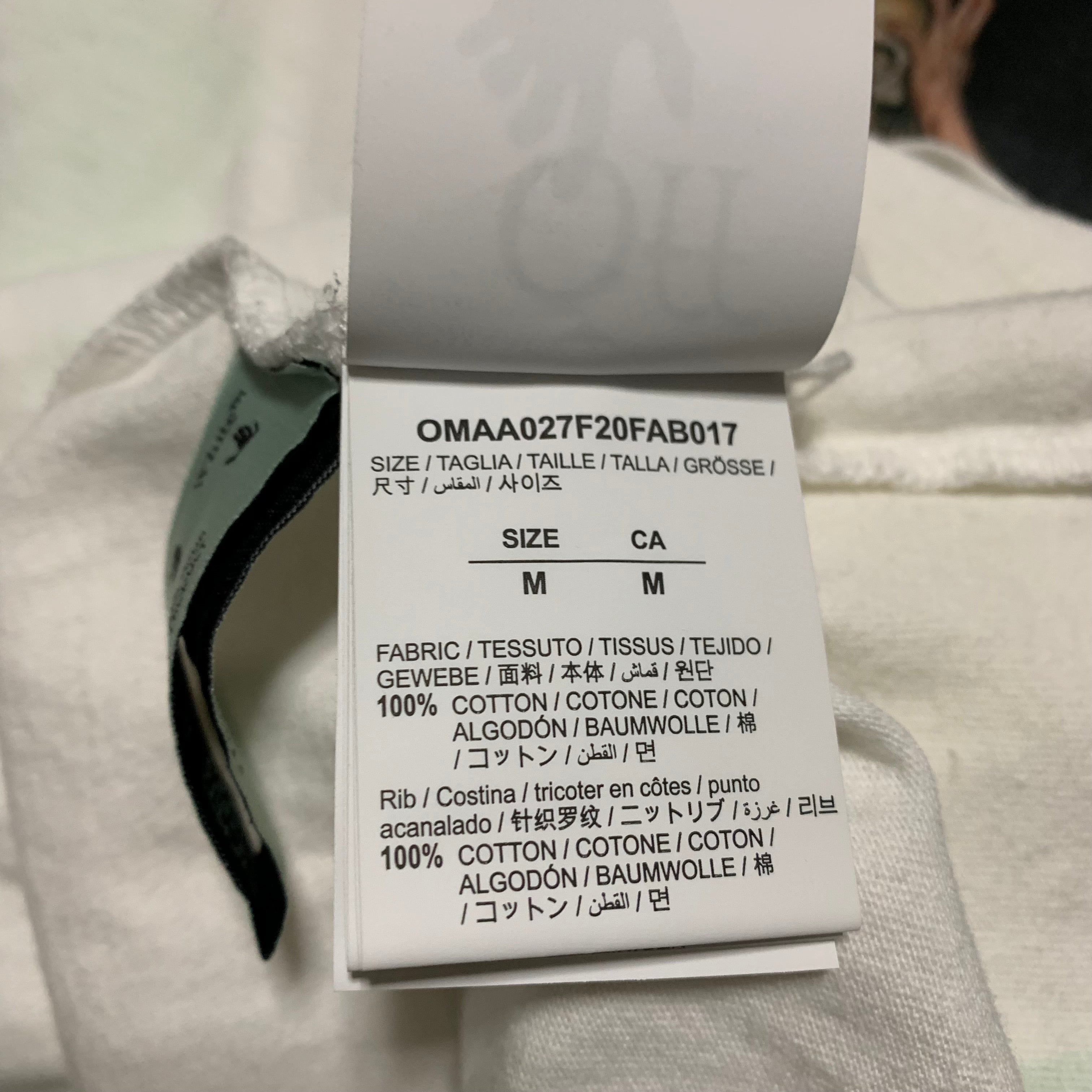 Off White Medium Medium Pascal Arrows White Tee Virgil Abloh
