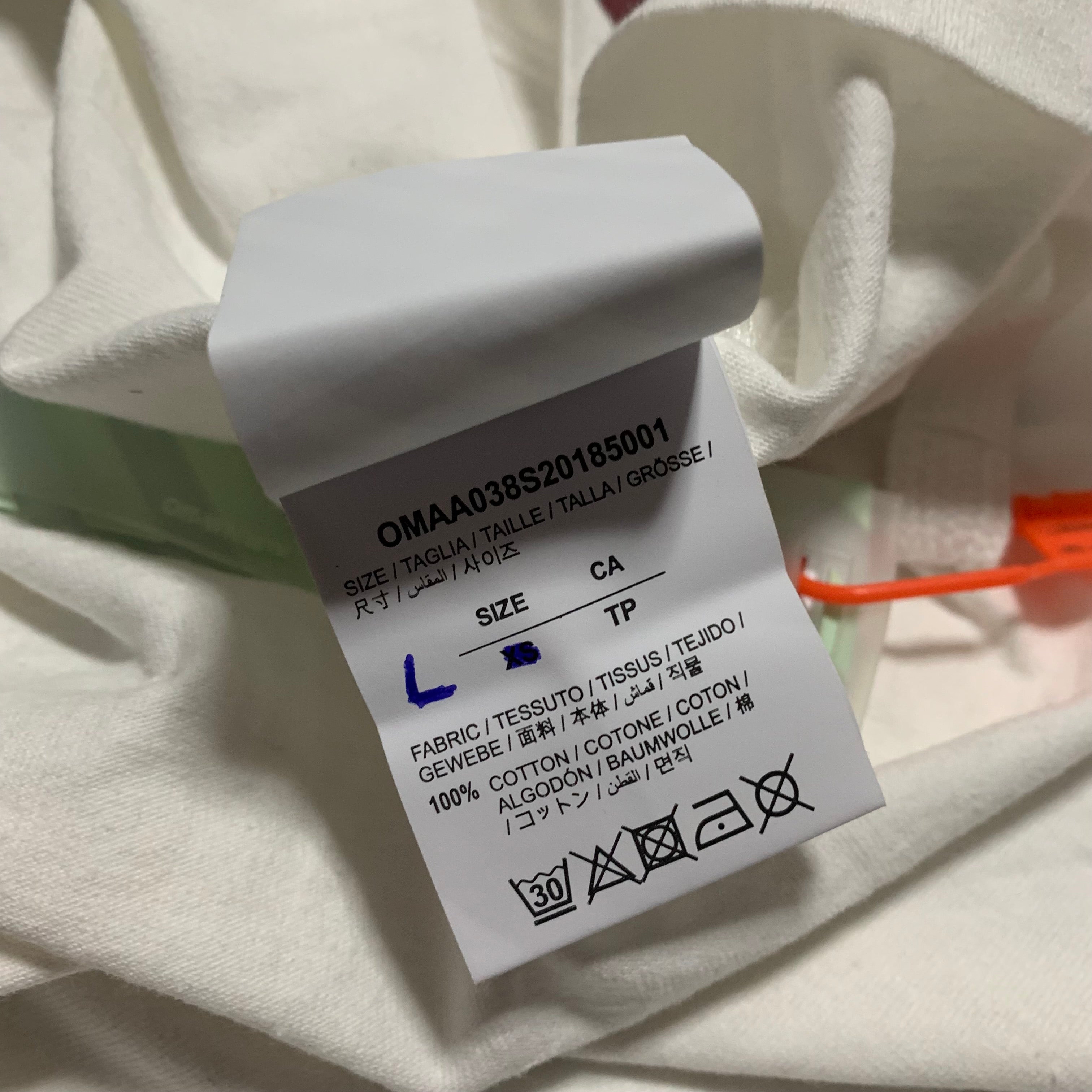 Off White Large Arachno Spider Arrows White Tee Virgil Abloh