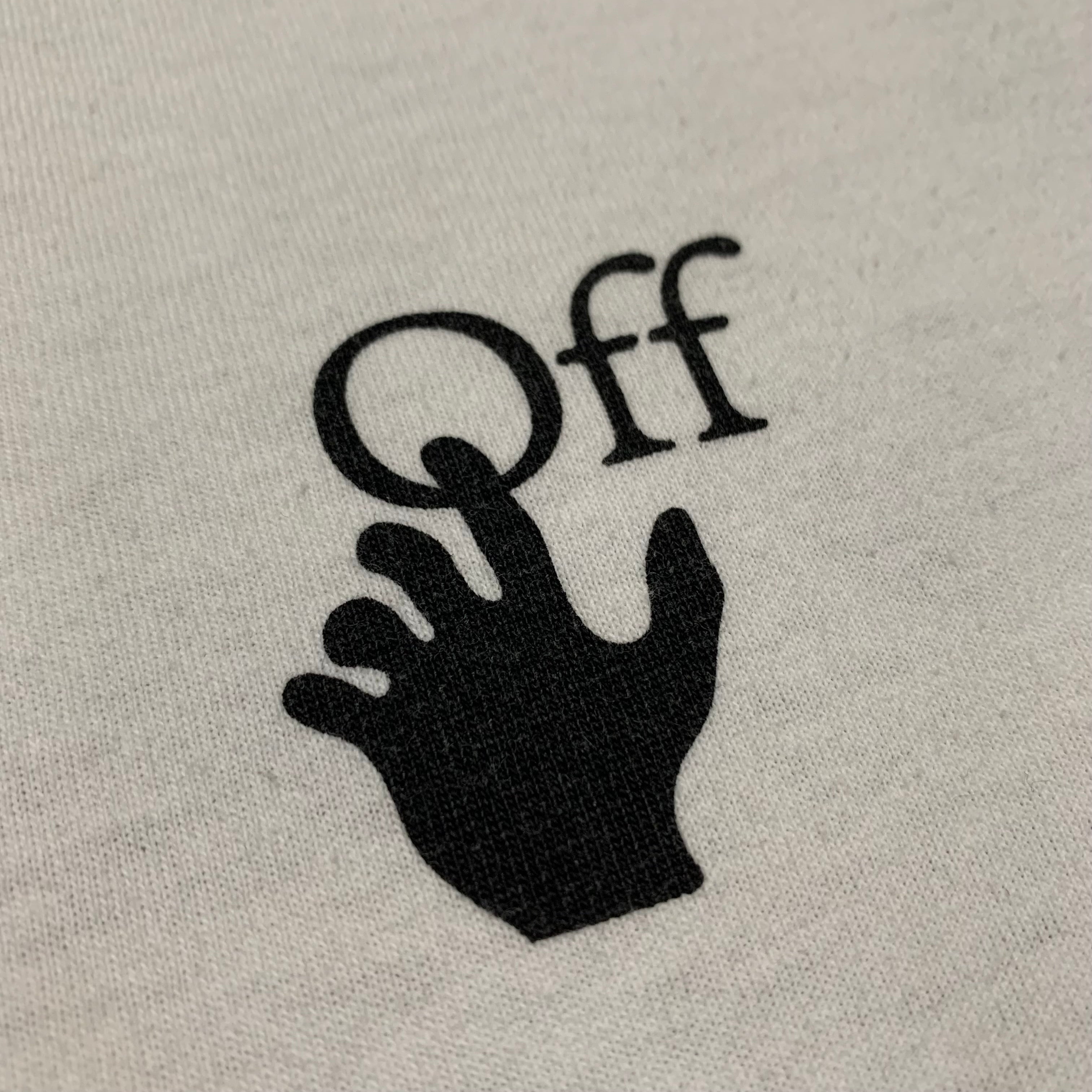 Off White Medium Graffiti Arrows White Tee Virgil Abloh